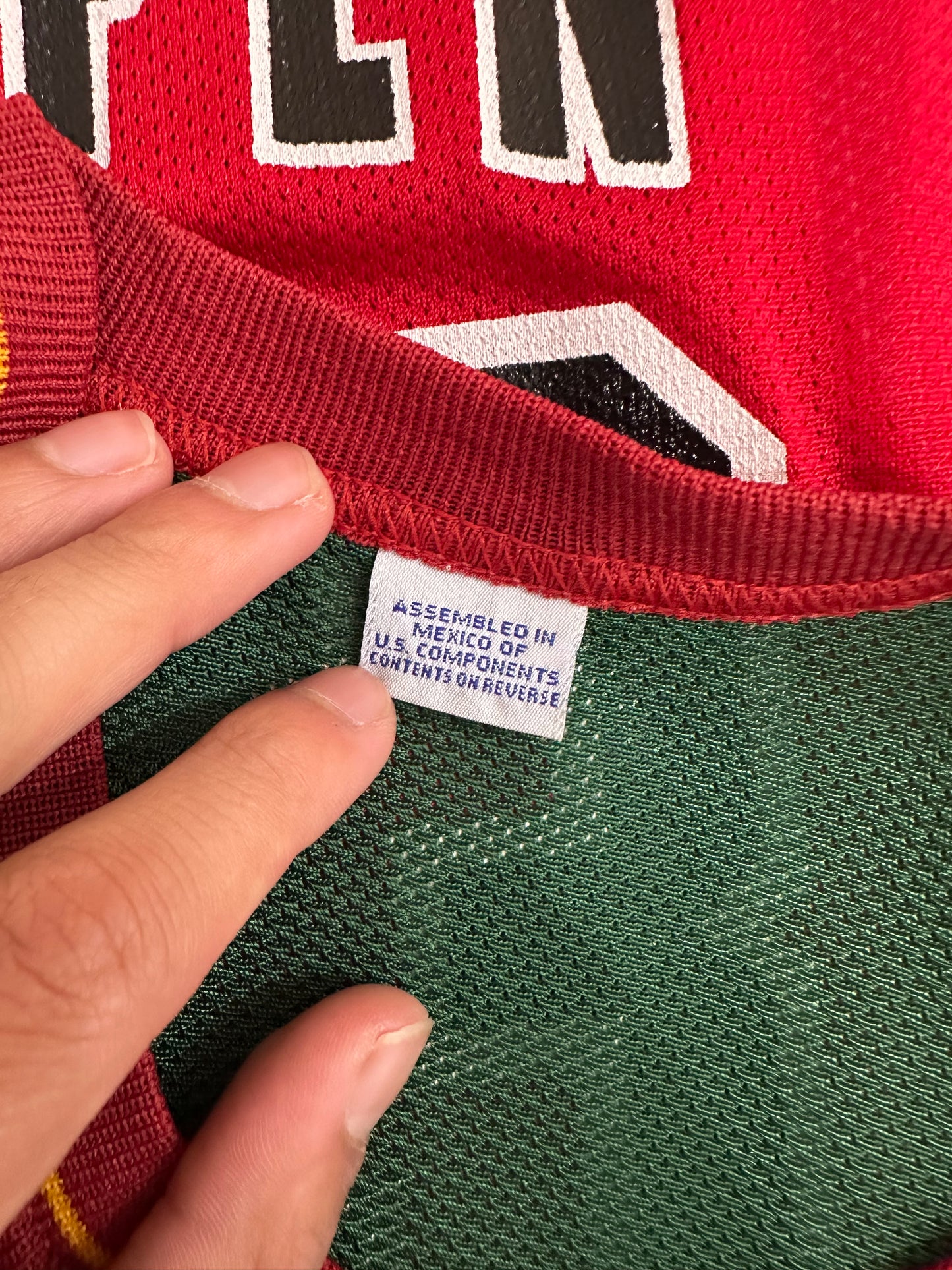 (Kids Large) 90s Seattle Sonics 'Sean Kemp' Jersey 007
