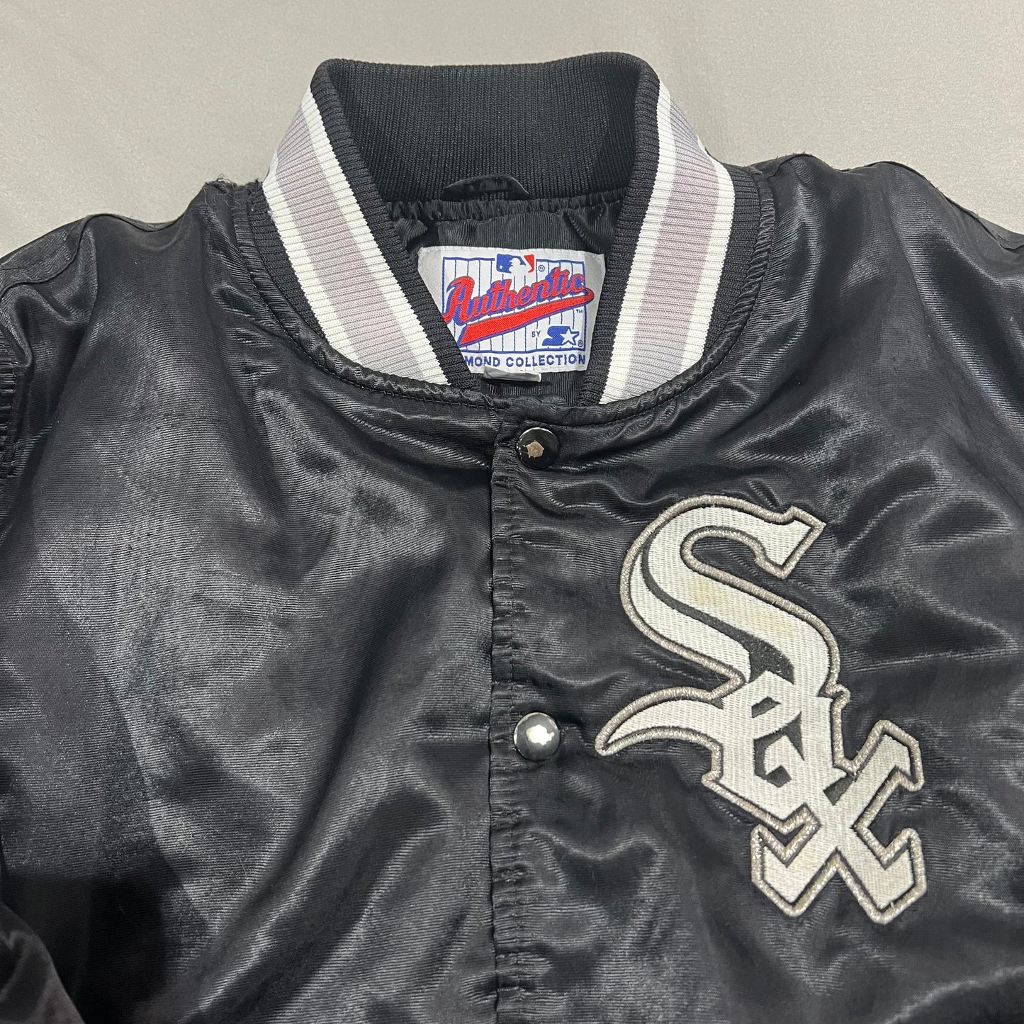 Vintage 90's Chicago White Sox Satin Jacket Womans Medium