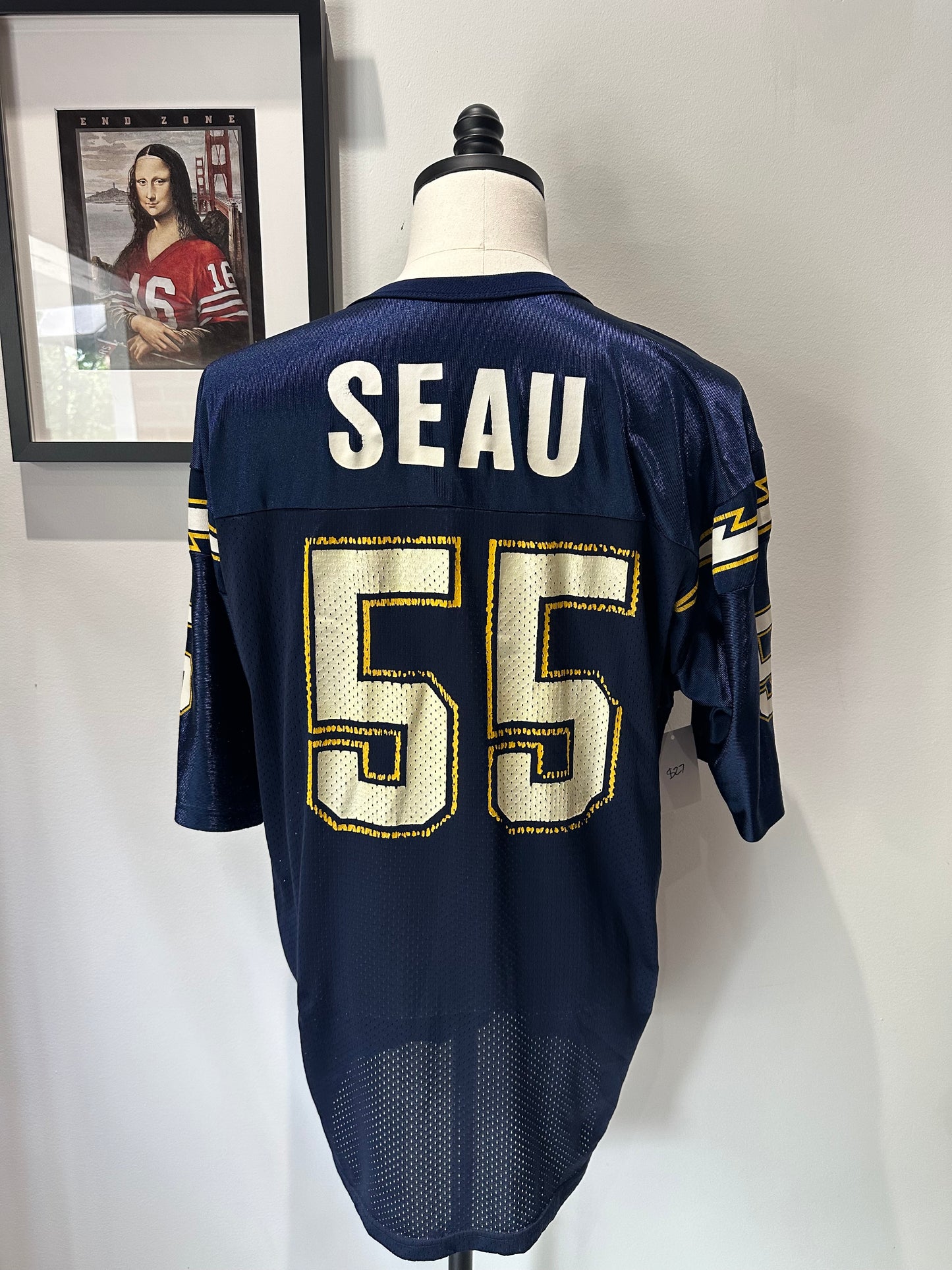 (Mens XL) 90s Chargers 'Junior Seau' Jersey 007