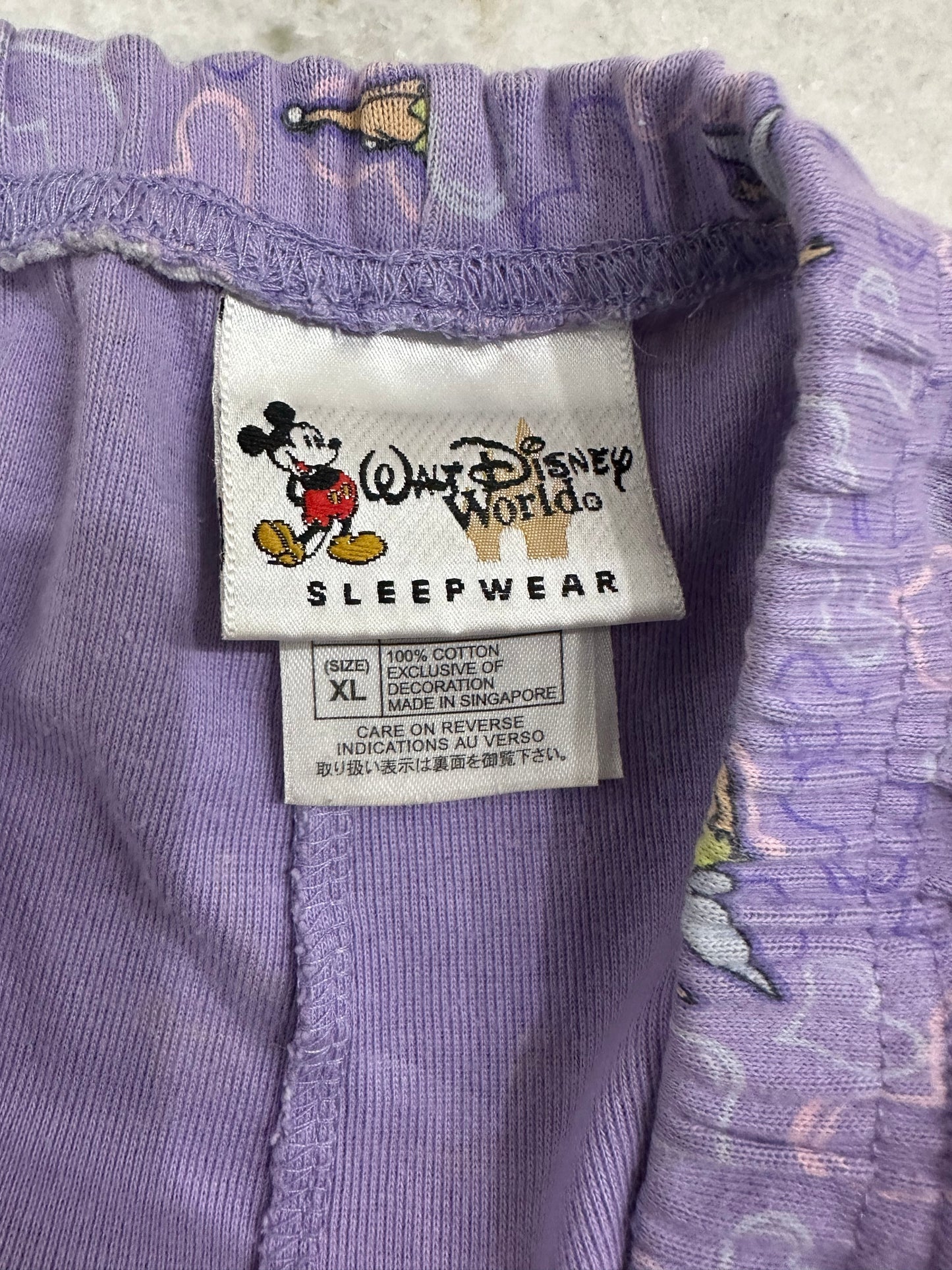 (Womans XL) 90s Tinker Bell Disney Sleeping Shorts