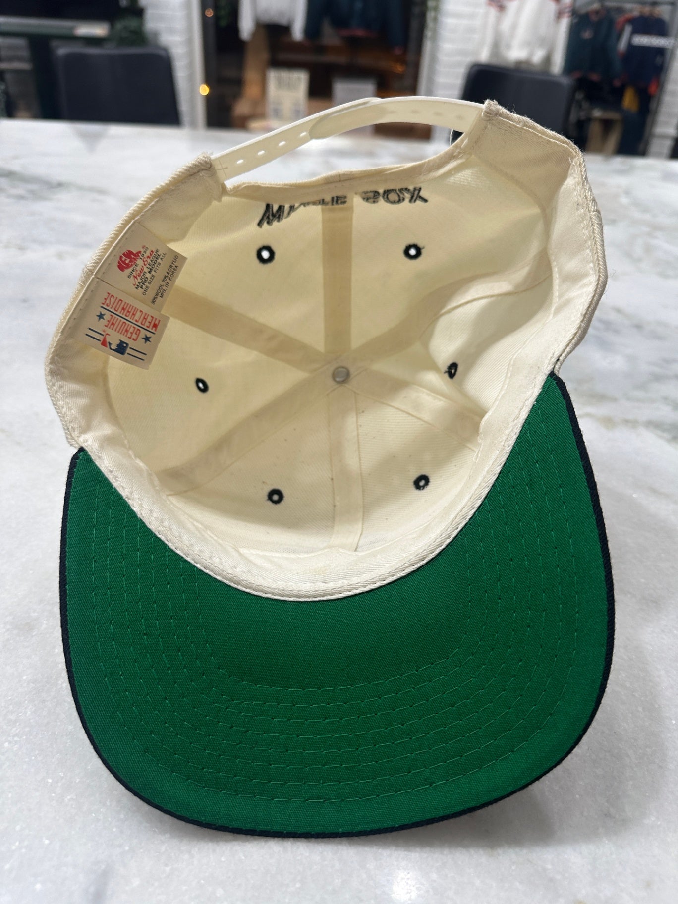 Hat Beige and Black