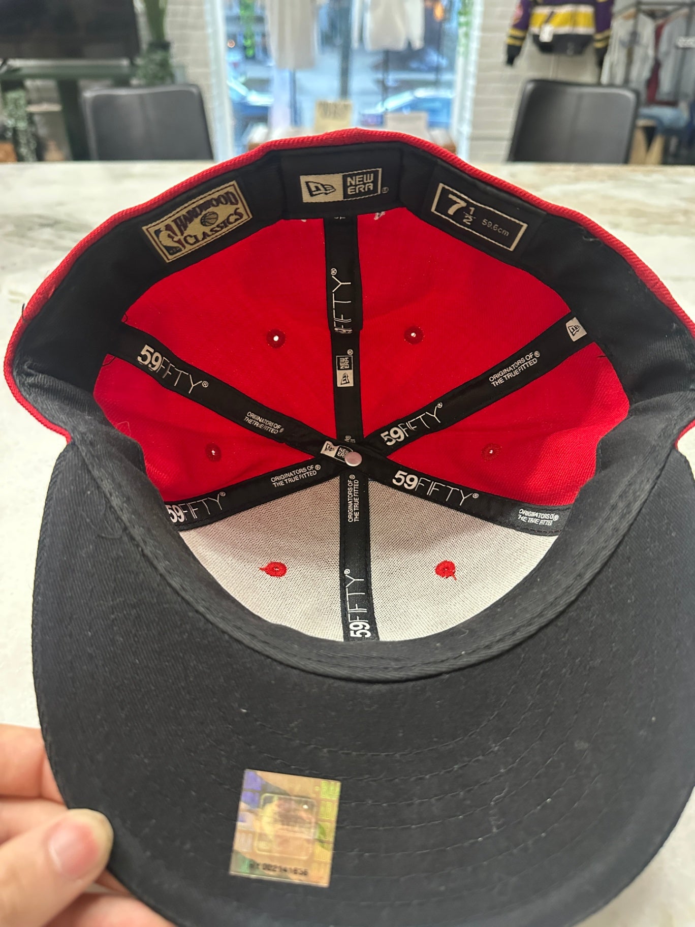 New Era Hat Red and black