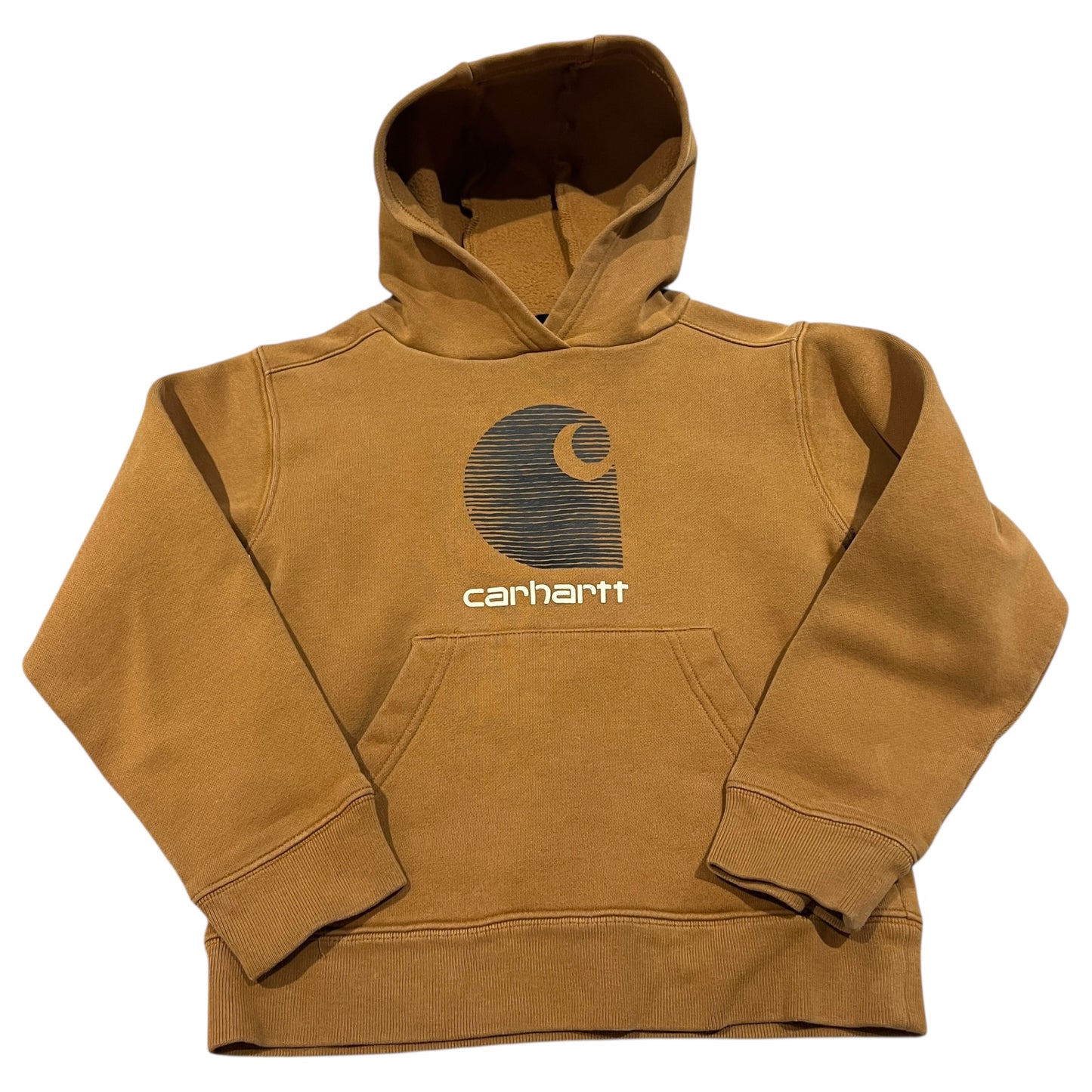Carhartt Hoodie Kids Youth Small Brown Sweatshirt 8-10