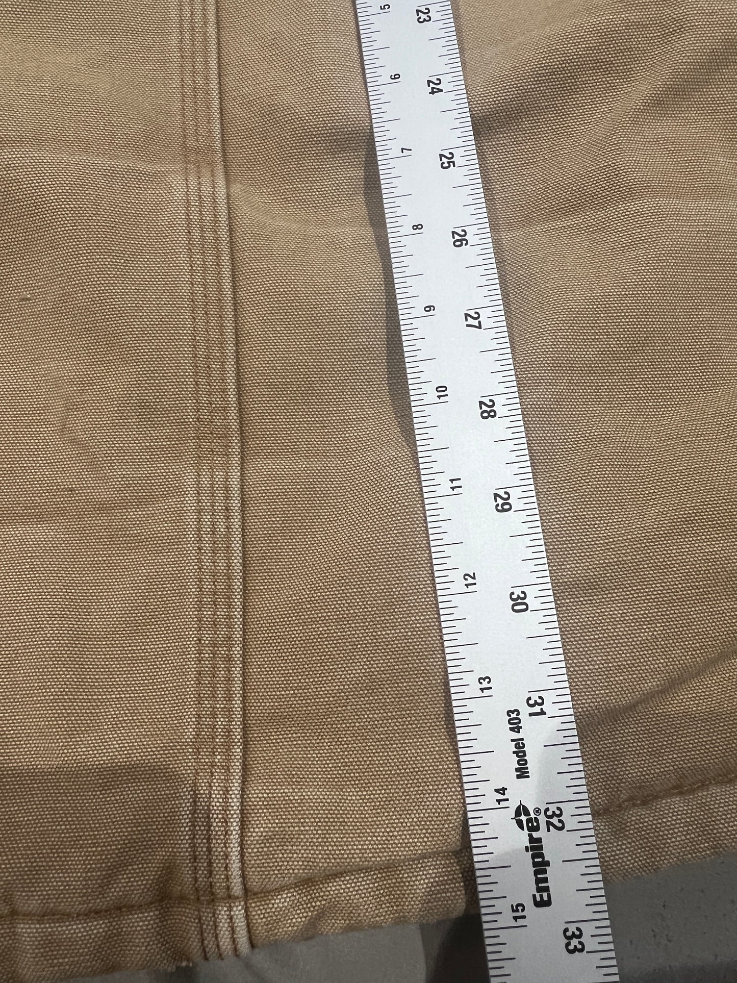 Vintage Carhartt Chore Jacket Mens Large Tan Brown Canvas