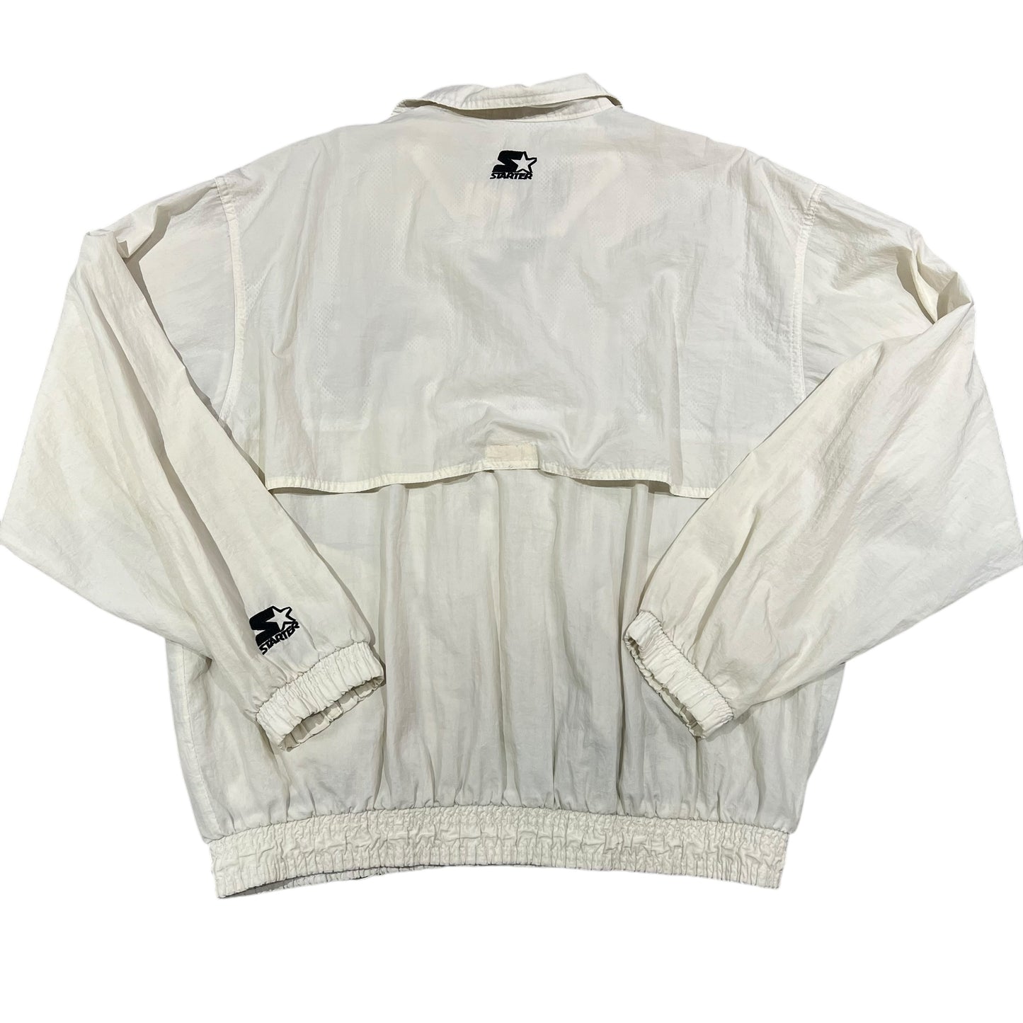 Vintage 1997 Super Bowl XXXI STARTER Windbreaker Jacket Mens Large White