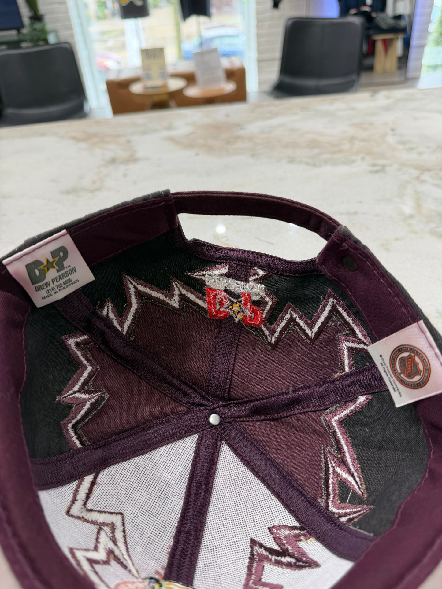 90s Chicago Blackhawks Drew Pearson Jagged Edge Hat