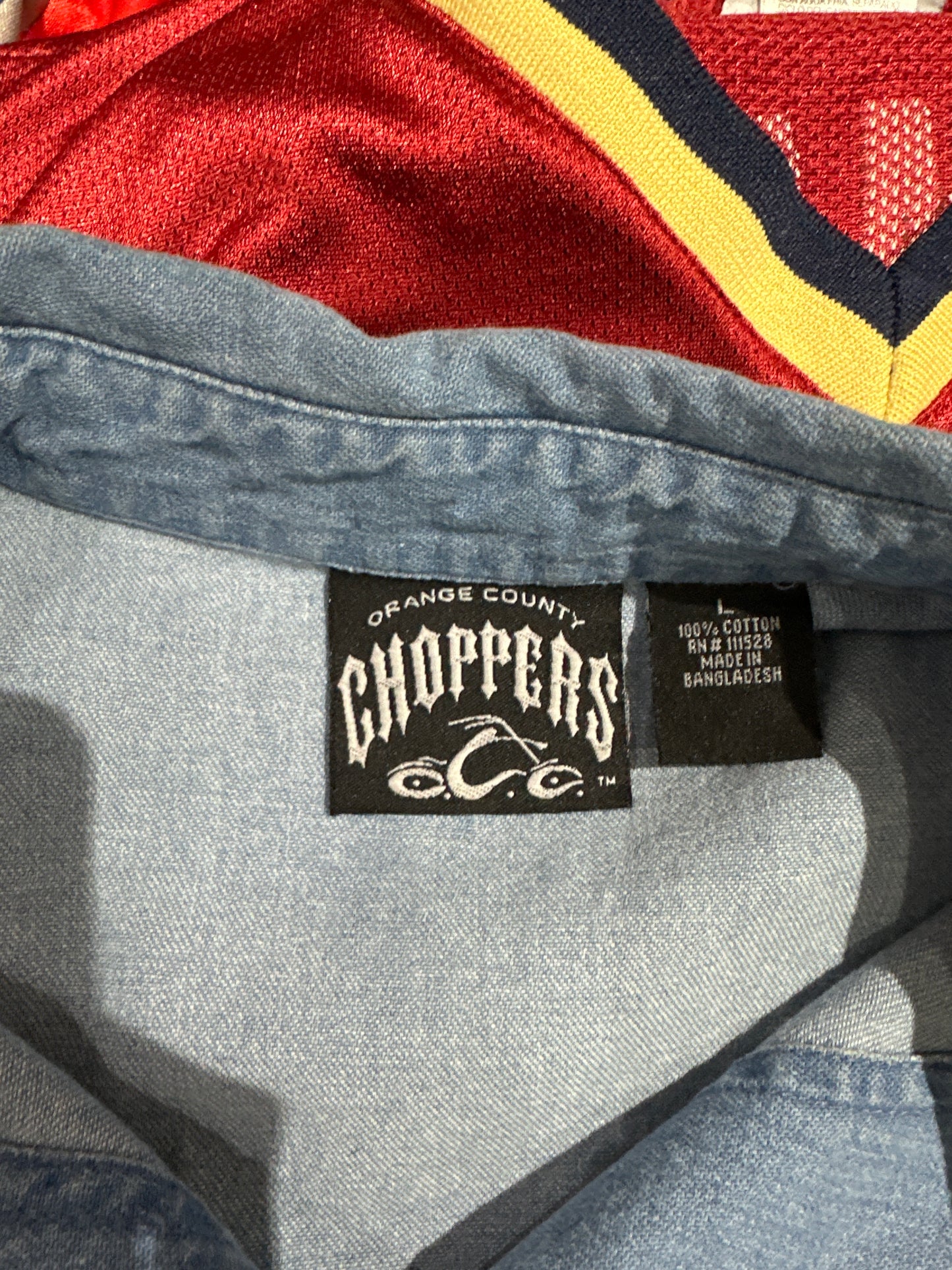 (Womens Large) Orange County Choppers Denim Vest 007