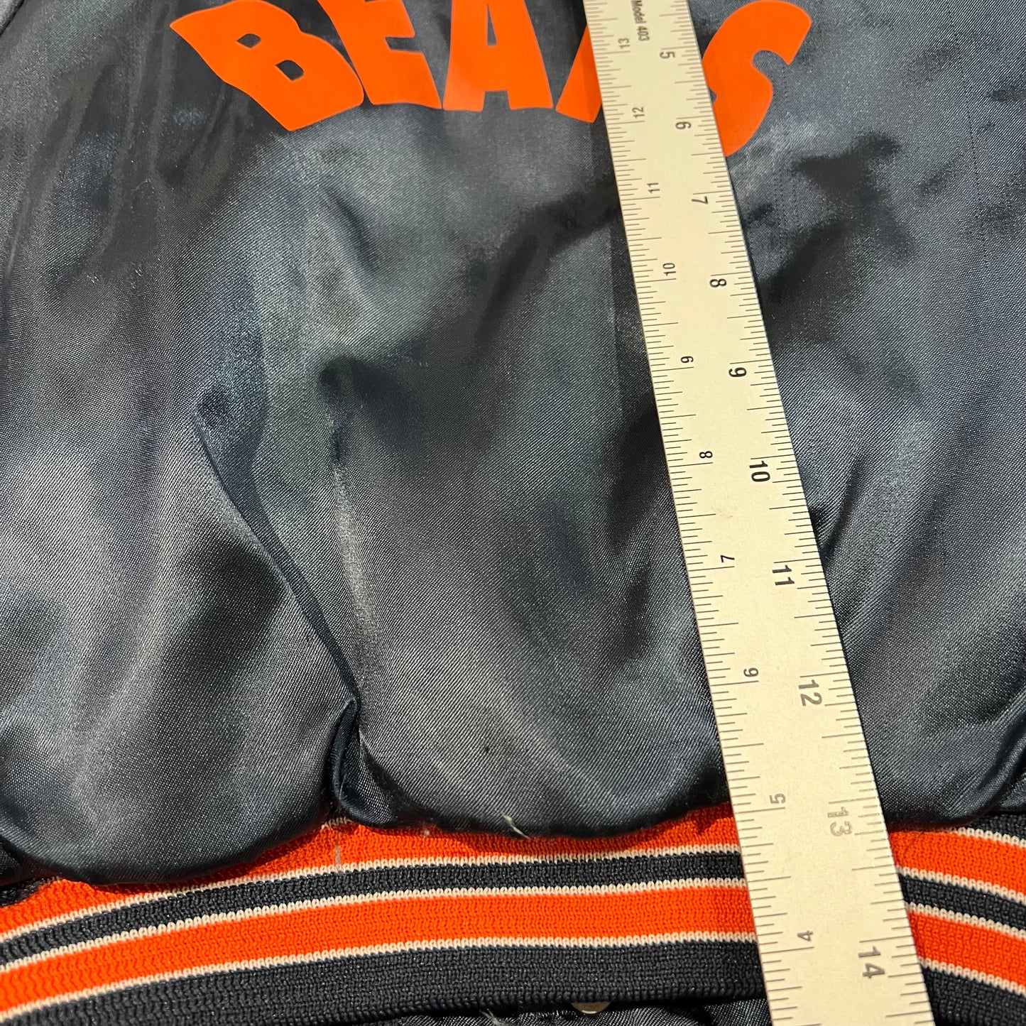 Vintage 90's Chicago Bears Satin Jacket Chalk Line Kids Youth 4 Toddler NFL