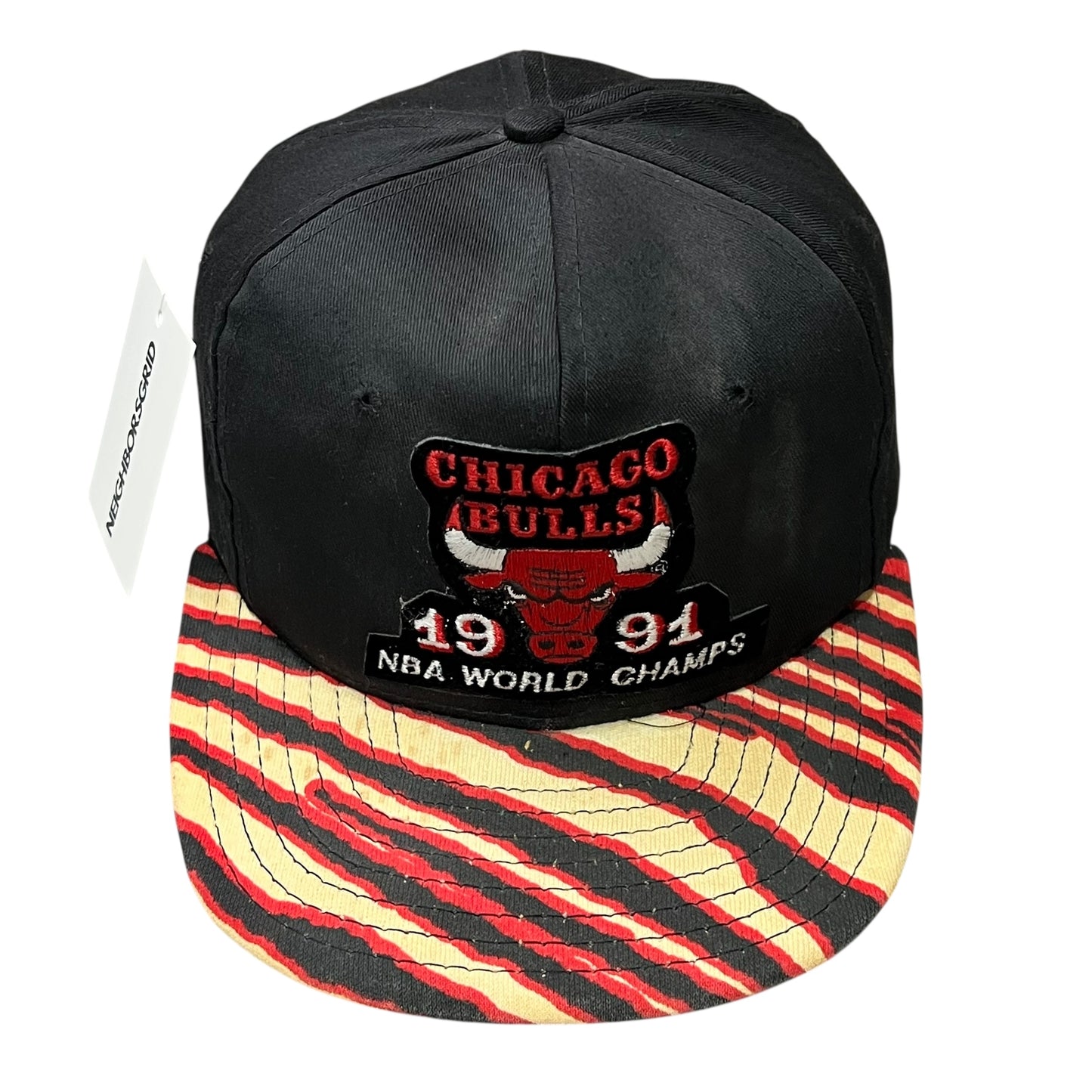 1991 Chicago Bulls Zubaz Snapback Hat