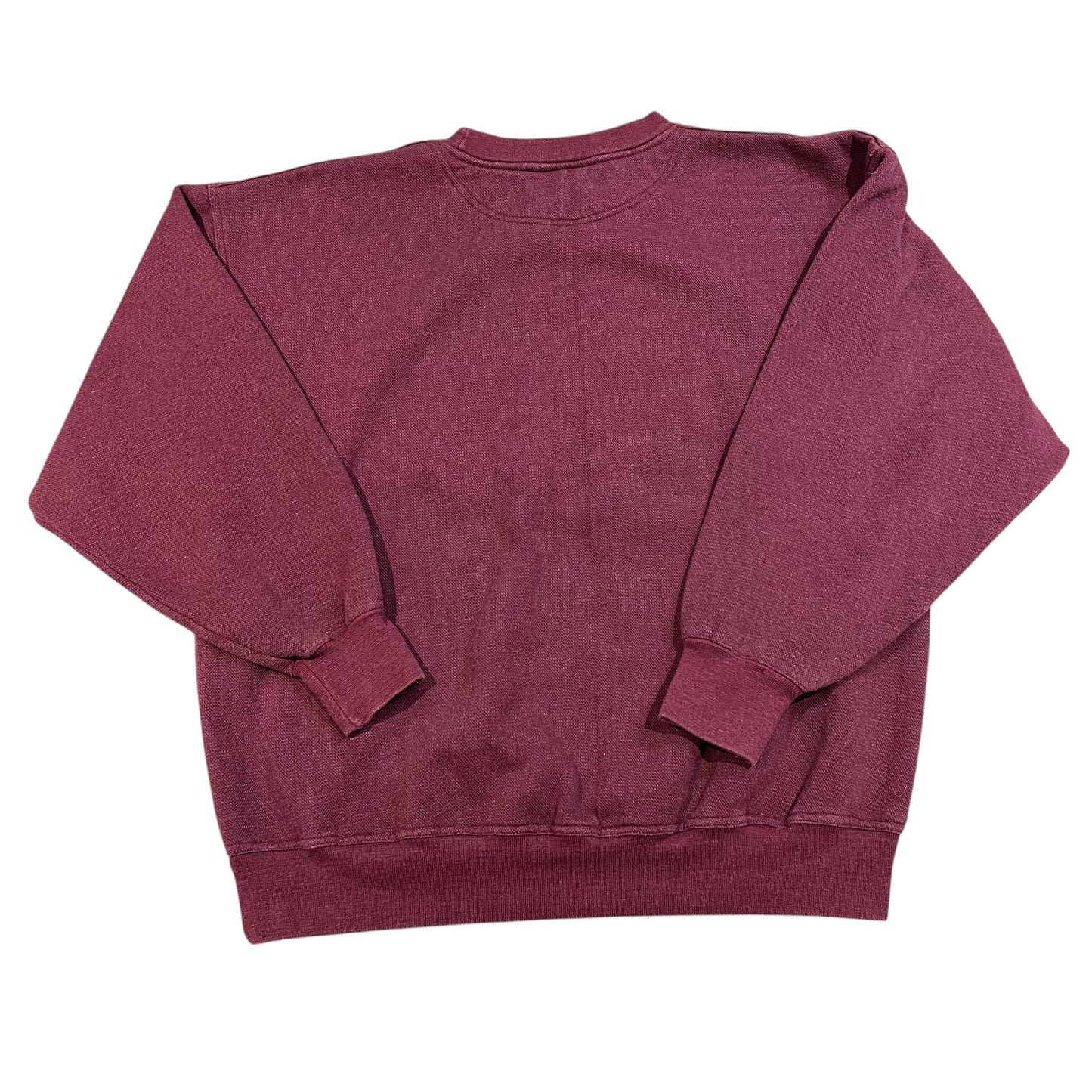 Vintage Wisconsin Badgers Crewneck Mens Large Maroon Embroidered