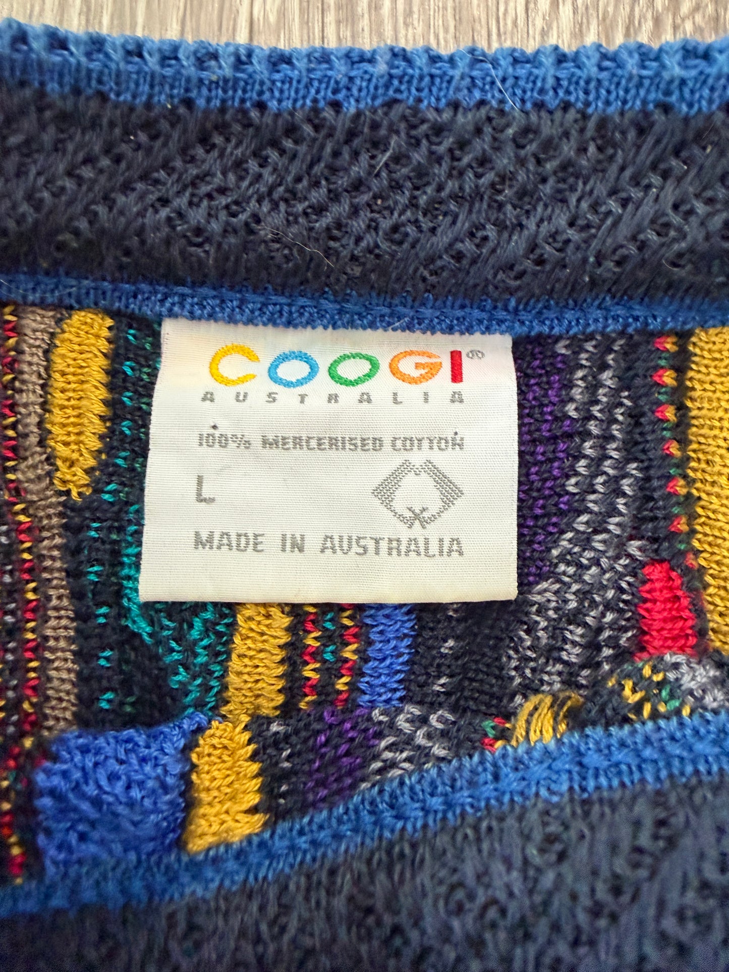 (Mens Large) 90s Coogi 3D Knit Sweater