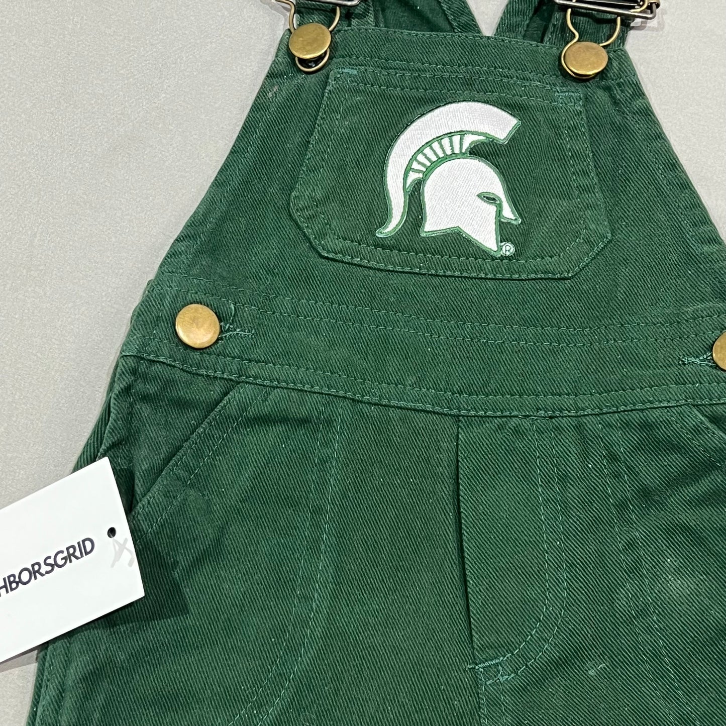(Kids 6-9) Michigan State Spartans Overalls
