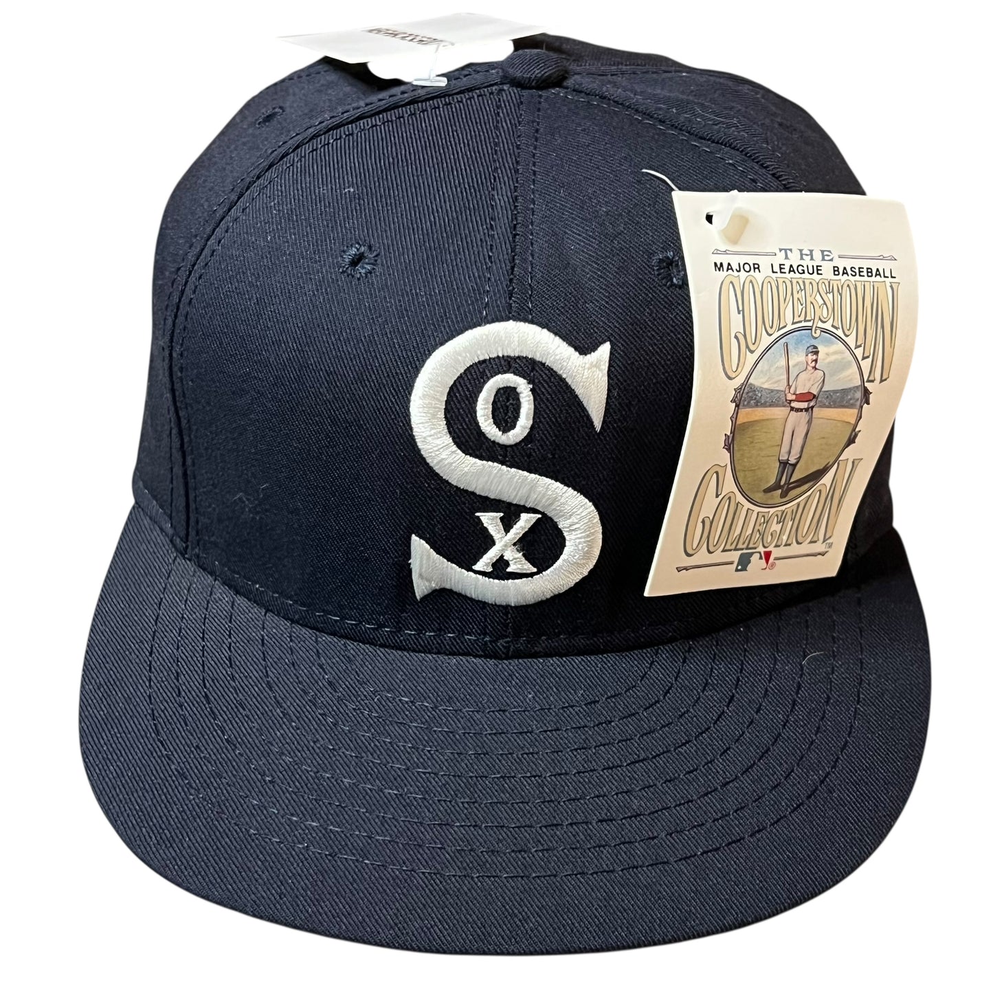 (Adult 7) NWT 90s Chicago White Sox Fitted Hat