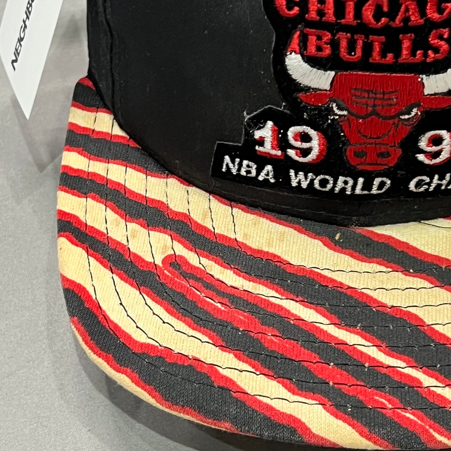 1991 Chicago Bulls Zubaz Snapback Hat