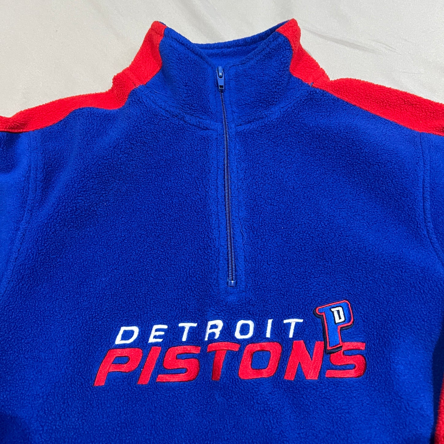 Detroit Pistons Fleece Sweater Kids Youth Medium Adidas