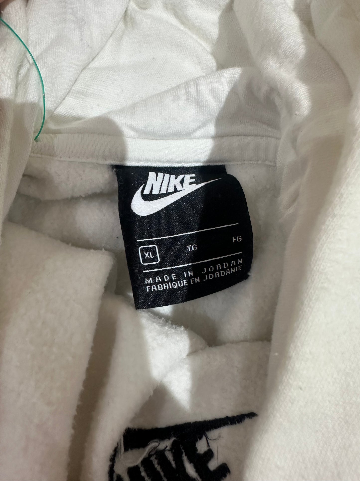 (Mens XL) Nike White Pull-Over Hoodie Sweatshirt 007