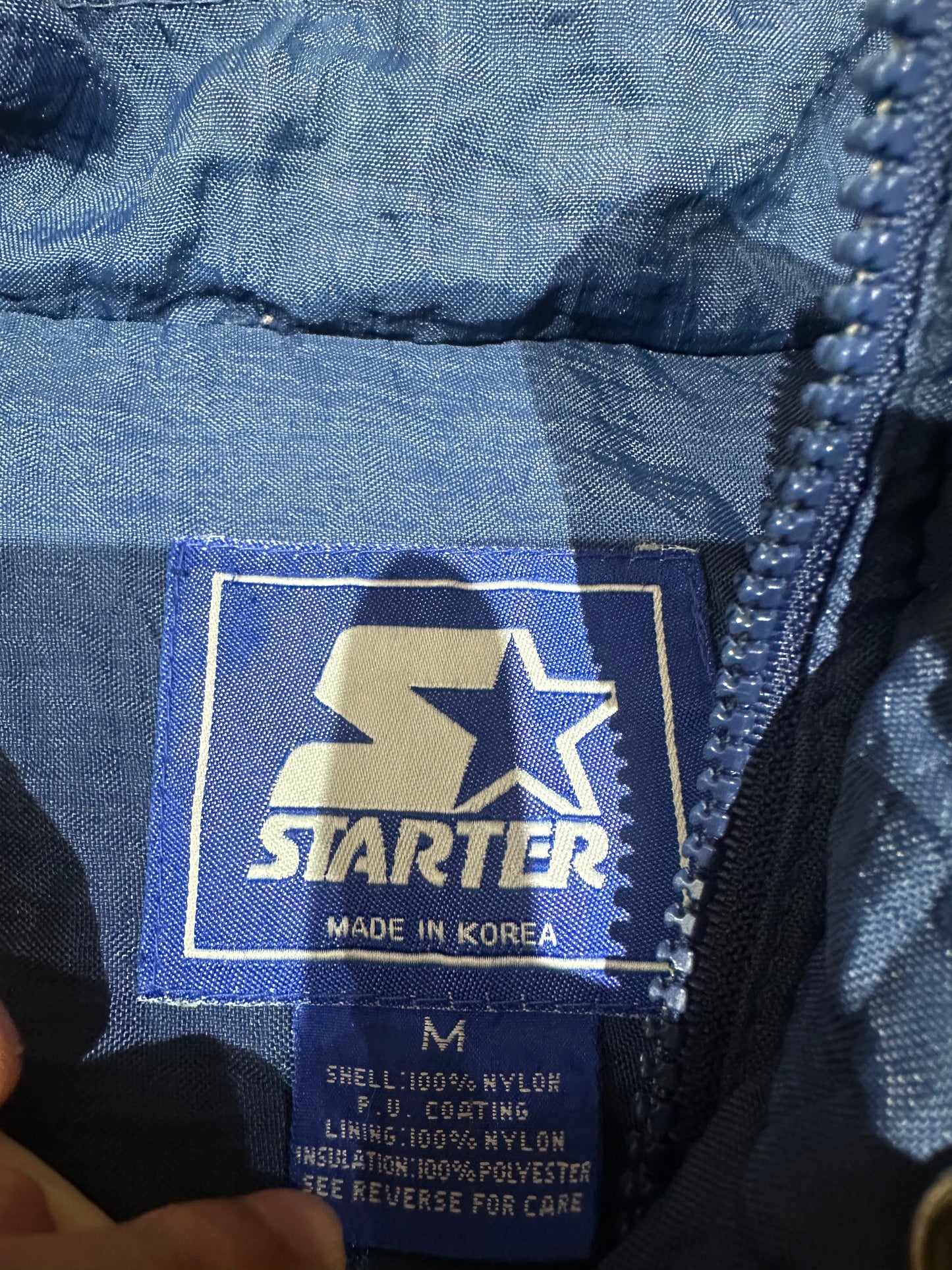 (Mens Medium) 90s Starter Notre Dame Jacket 007