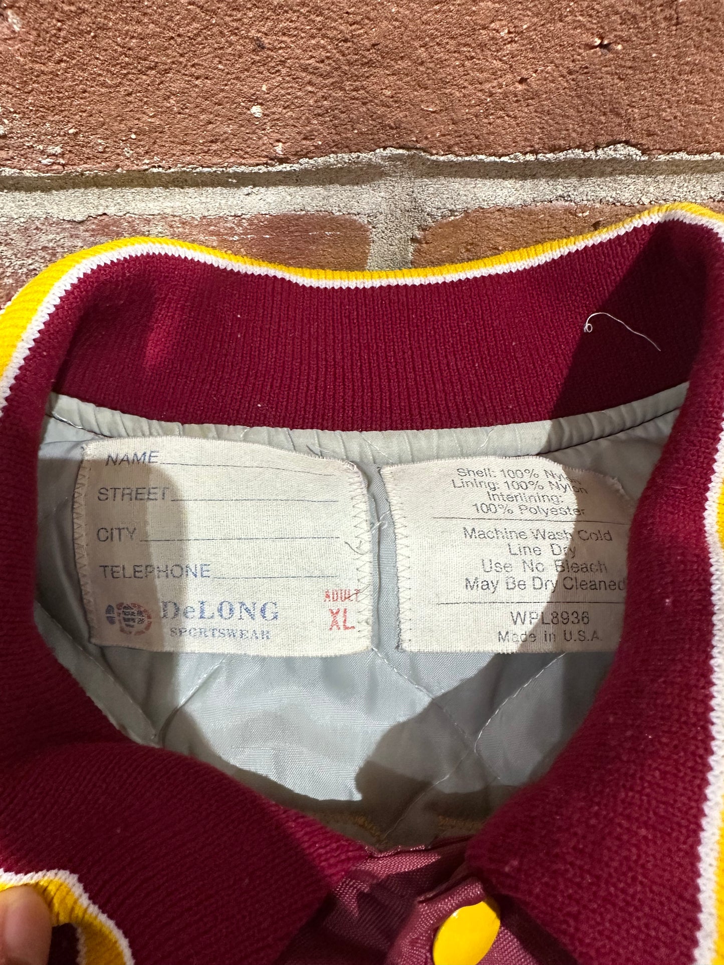 (Adult XL) 80s Loyola Chicago Basketball Bomber Jacket