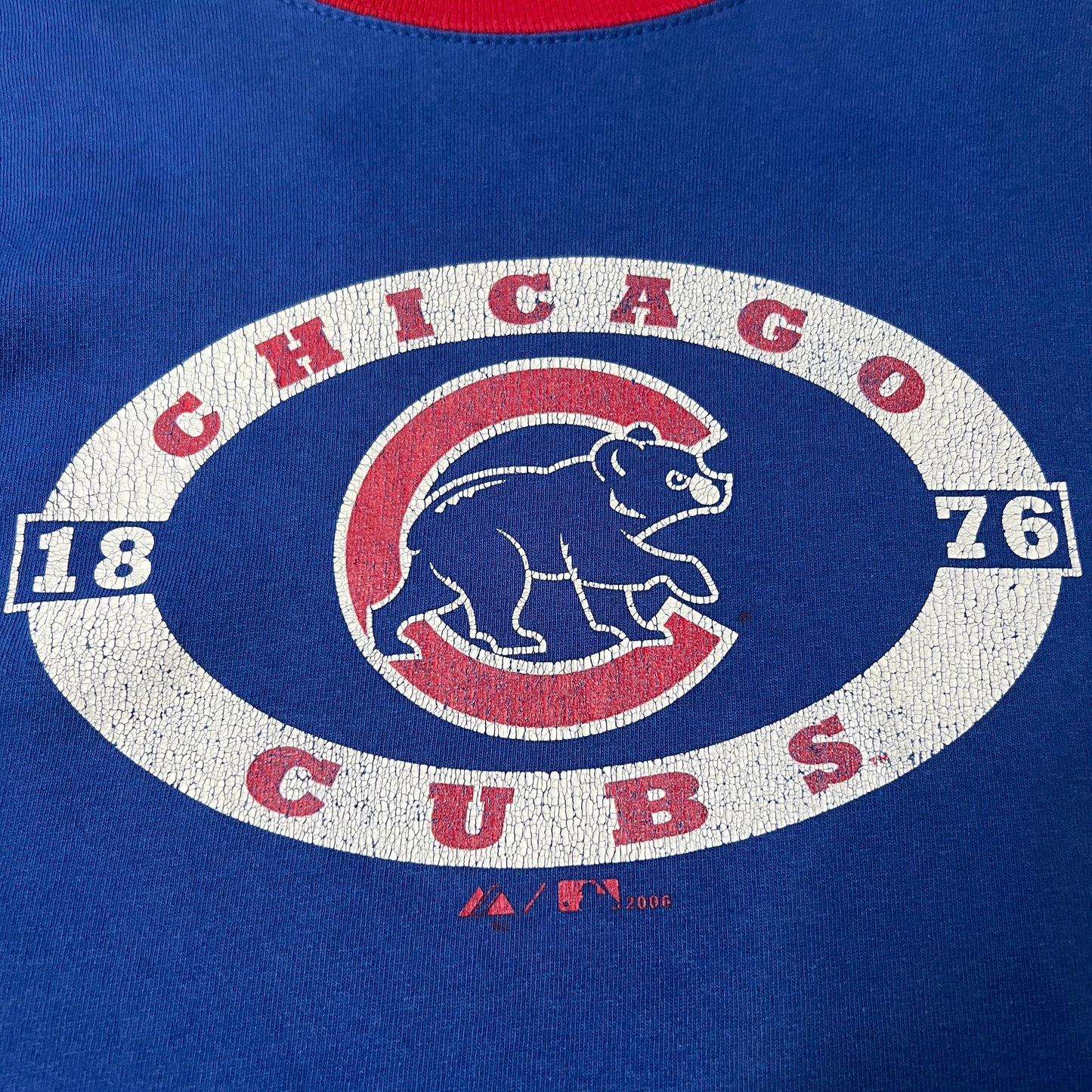 (Mens Large) Chicago Cubs Ringer Shirt