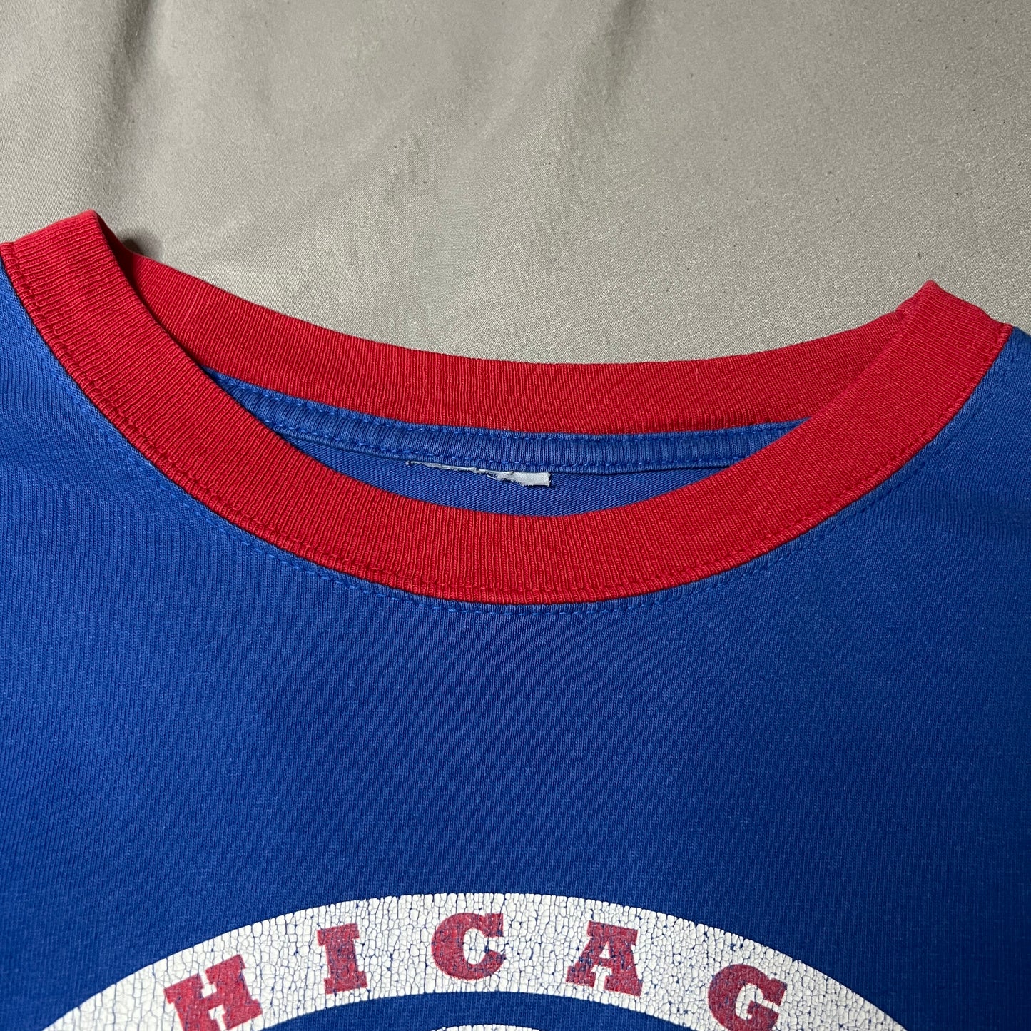 (Mens Large) Chicago Cubs Ringer Shirt