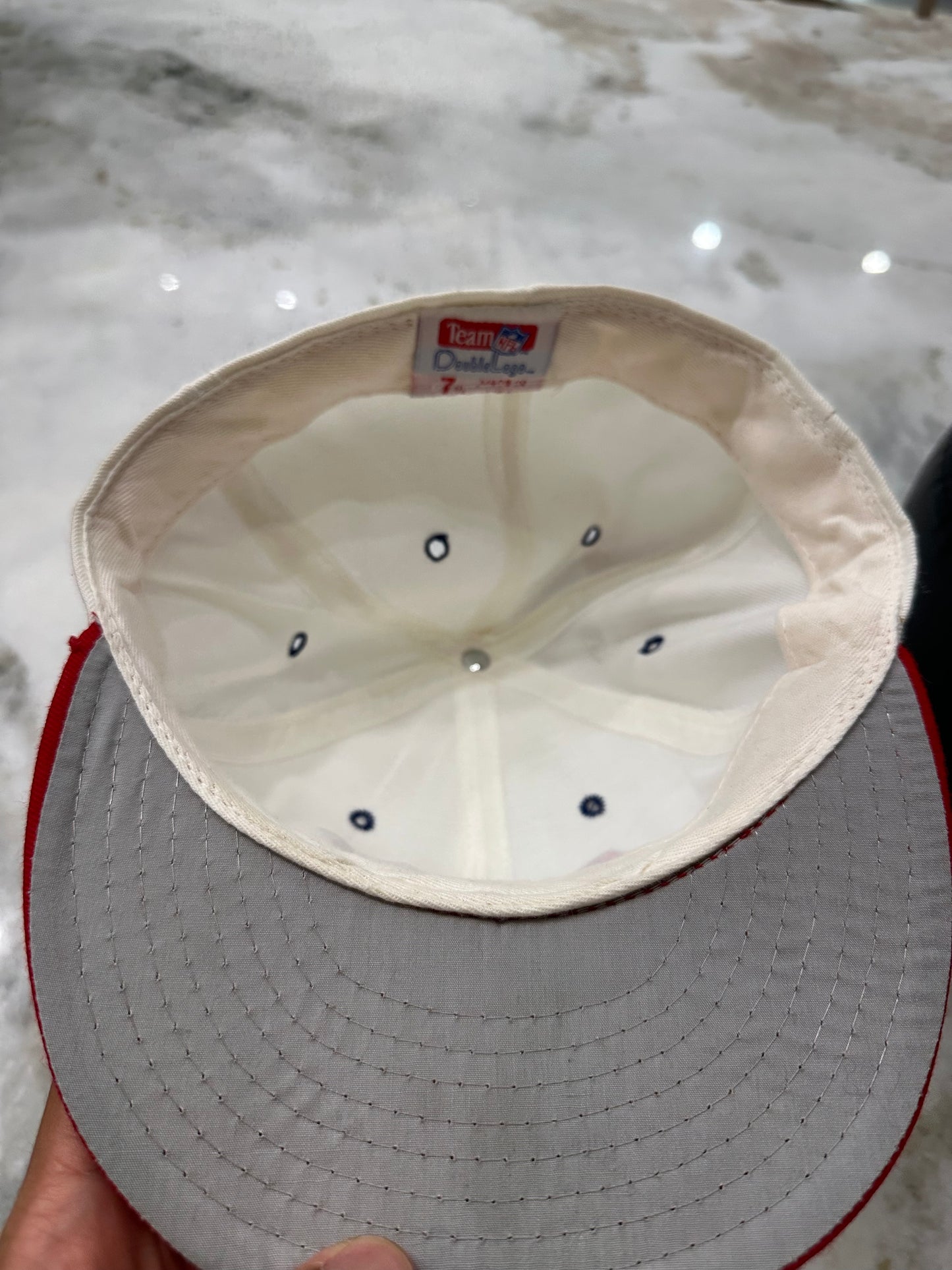 90s NFL New England Patriots Fitted Hat 007