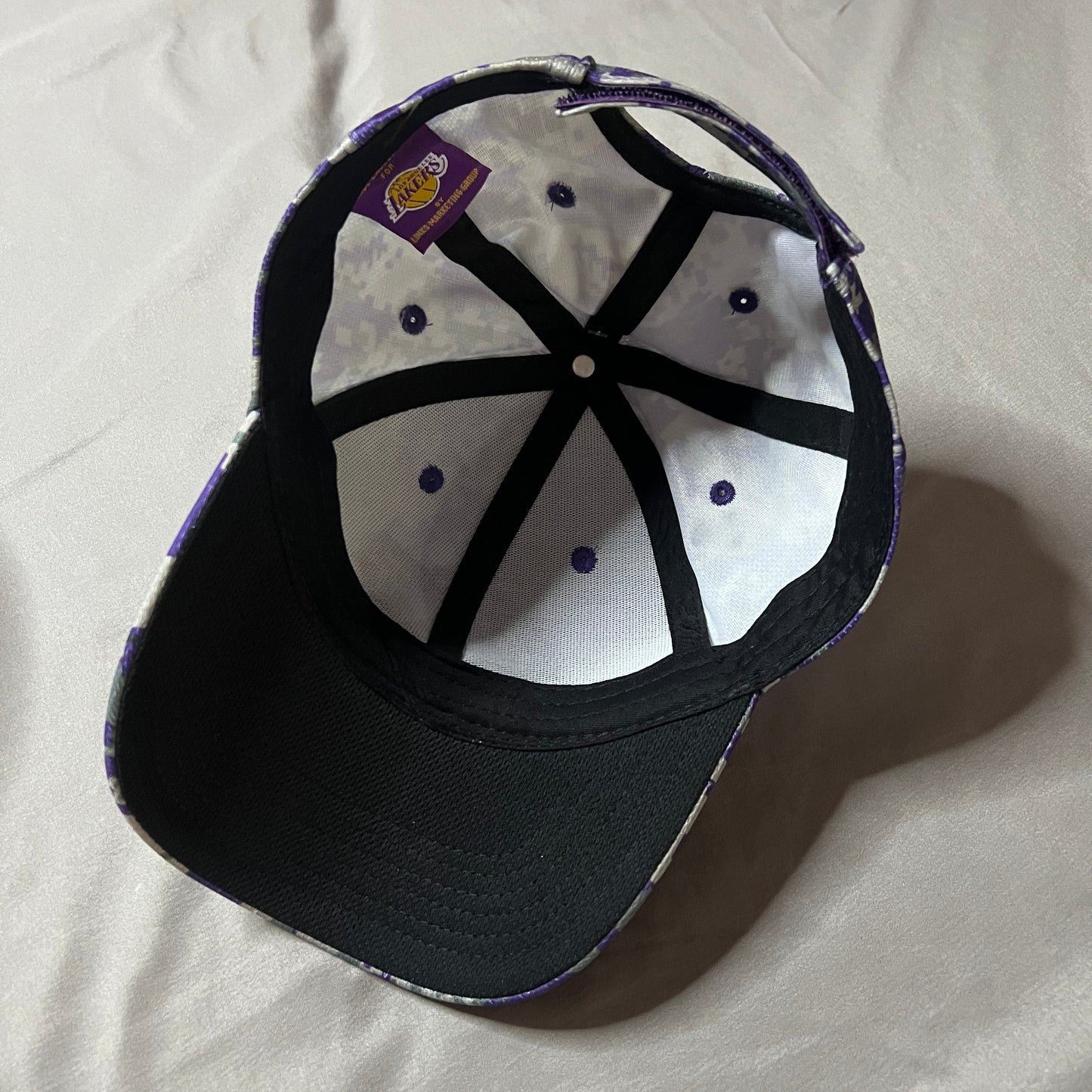 Los Angeles Lakers Digital Camo Strapback Hat