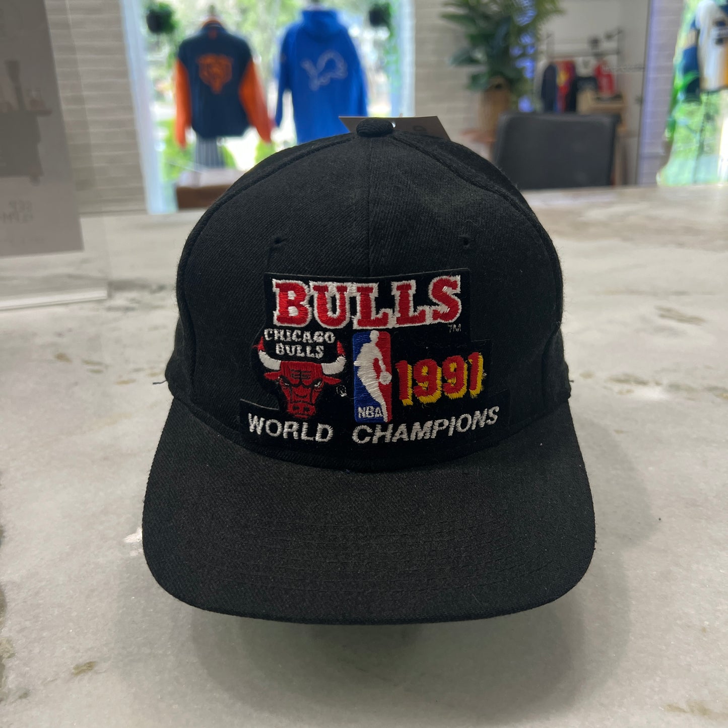 1991 Chicago Bulls Hat Sports Specialties Black