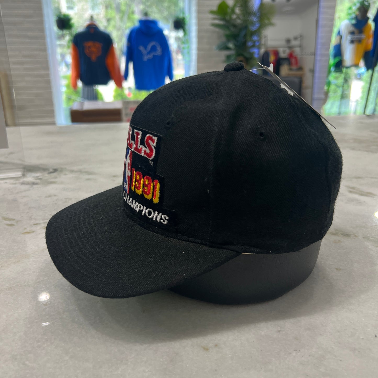 1991 Chicago Bulls Hat Sports Specialties Black