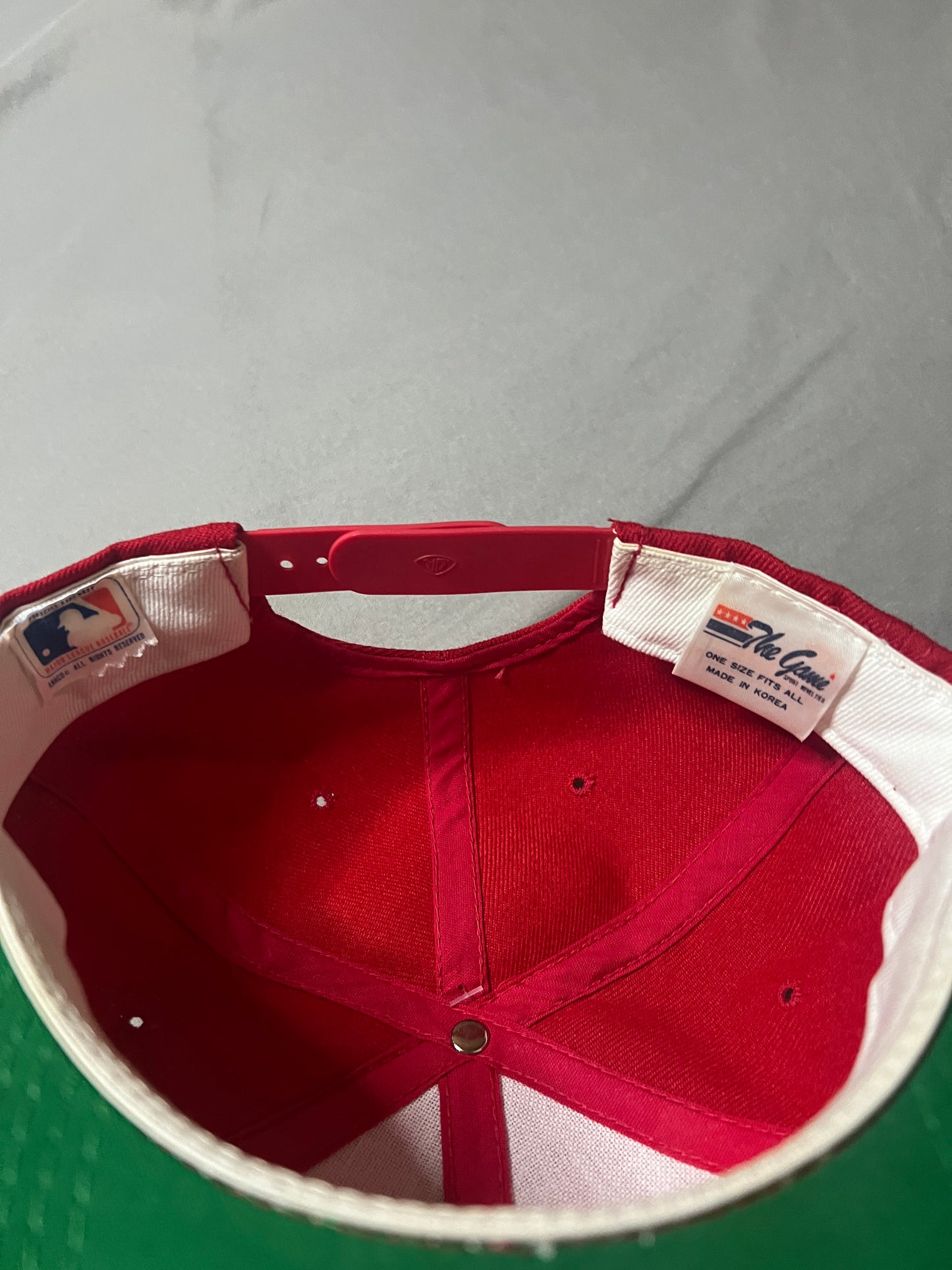 90s Cincinnati Reds Snapback Hat Split Bar