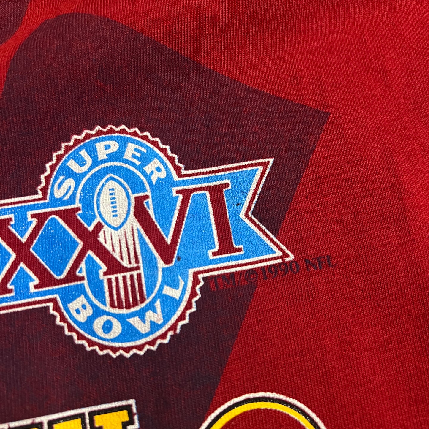 (Mens Large) 1990 Washington Redskins Shirt Superbowl