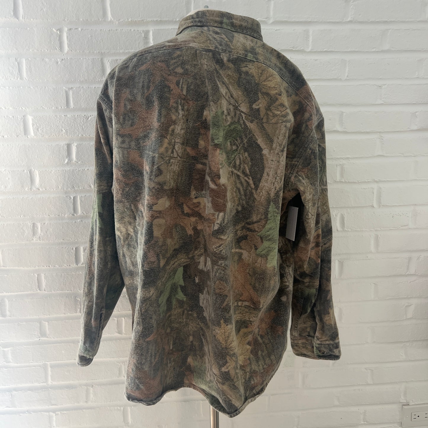 (Mens XL Tall) Camo Button Up Shirt