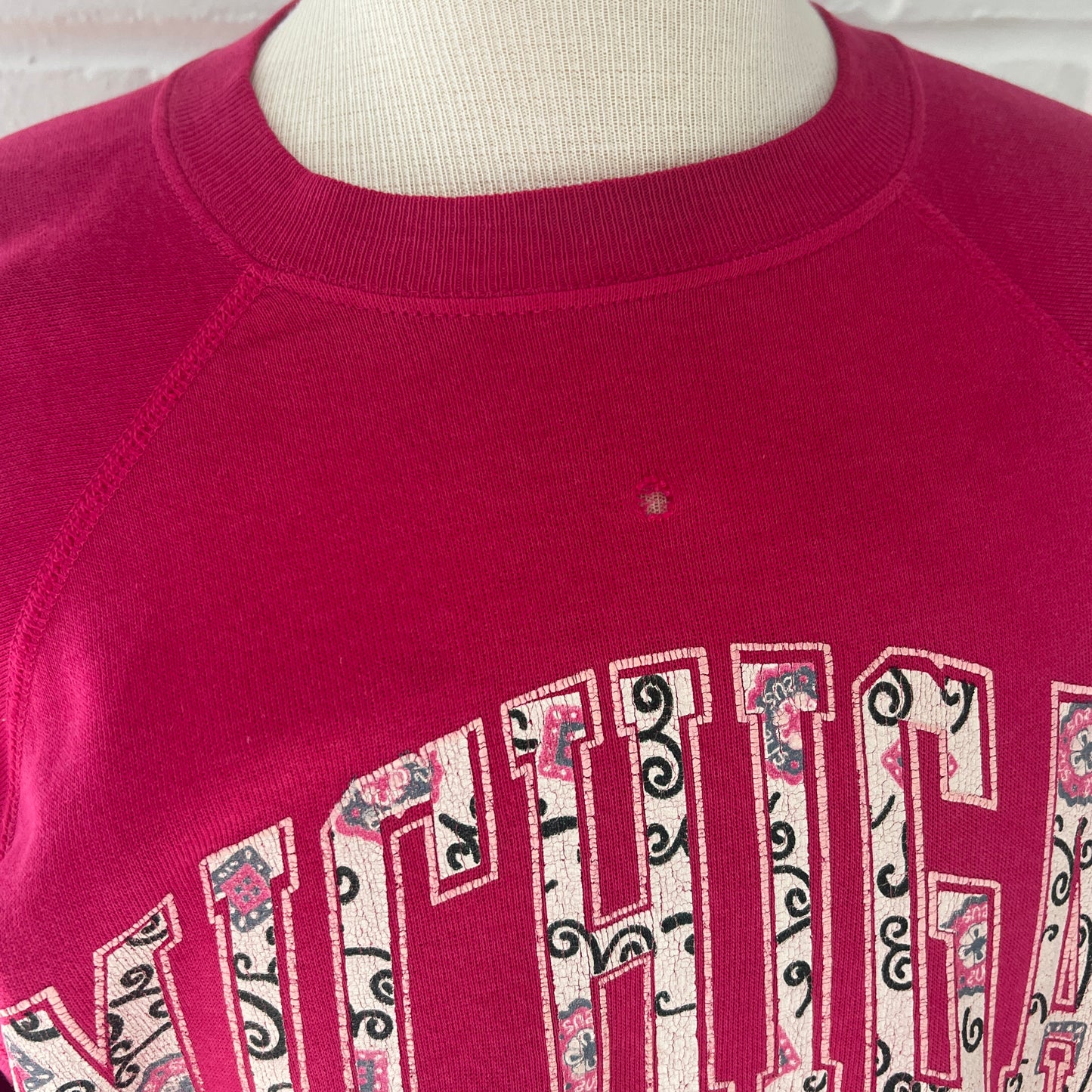 (Womans 2XL) 90s Michigan Paisley Sweater