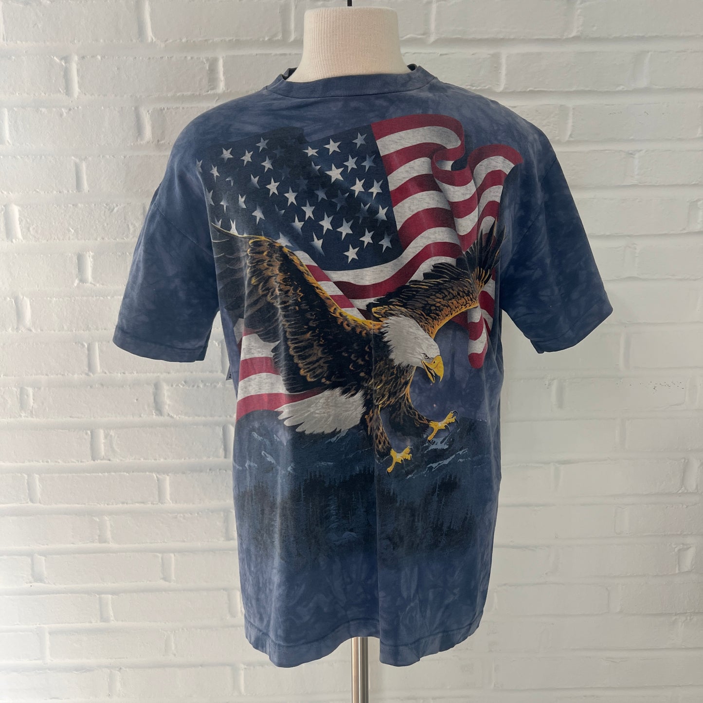 (Mens Large) Eagle Shirt American Flag USA