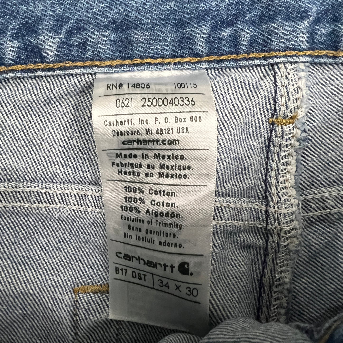 (Mens 34x30) Carhartt Denim Jeans