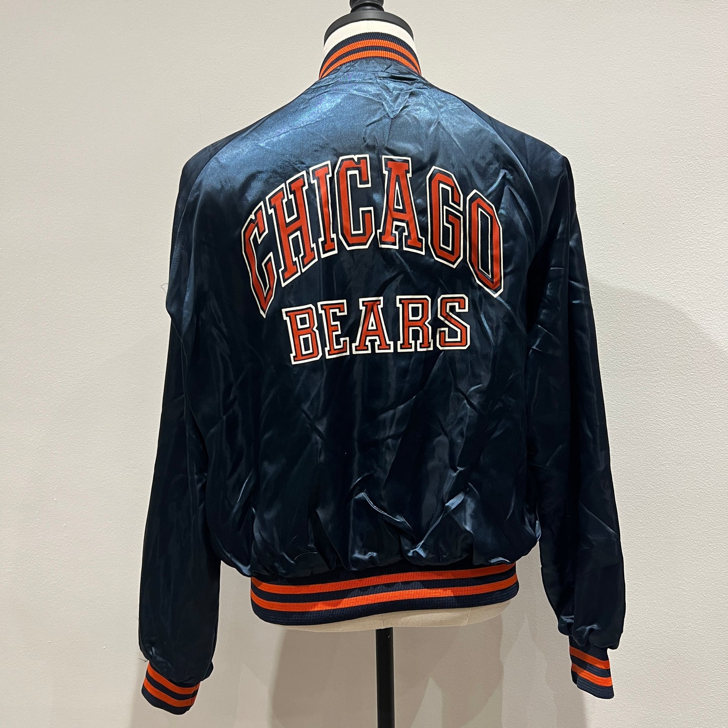 (Mens Large) 80s Chicago Bears Satin Jacket