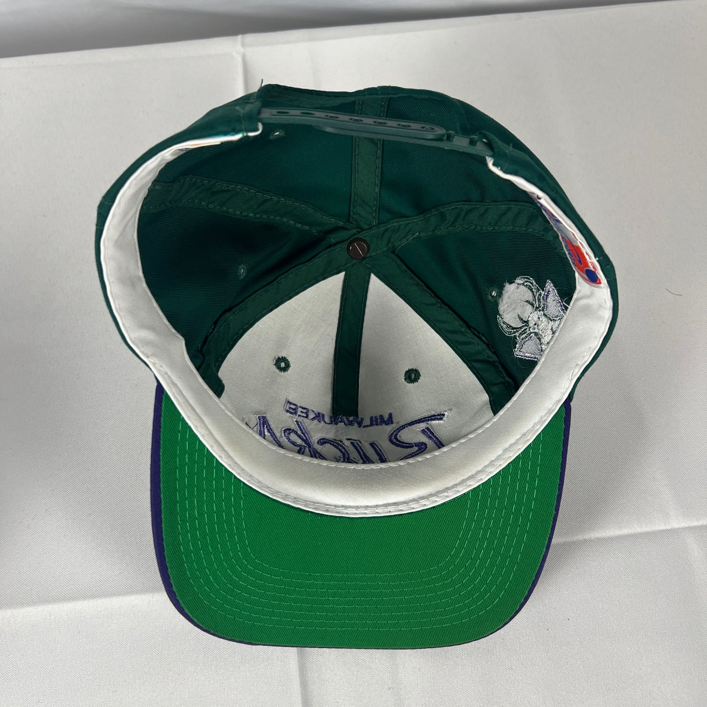90s Milwaukee Bucks Script Logo Sports Specialties Hat