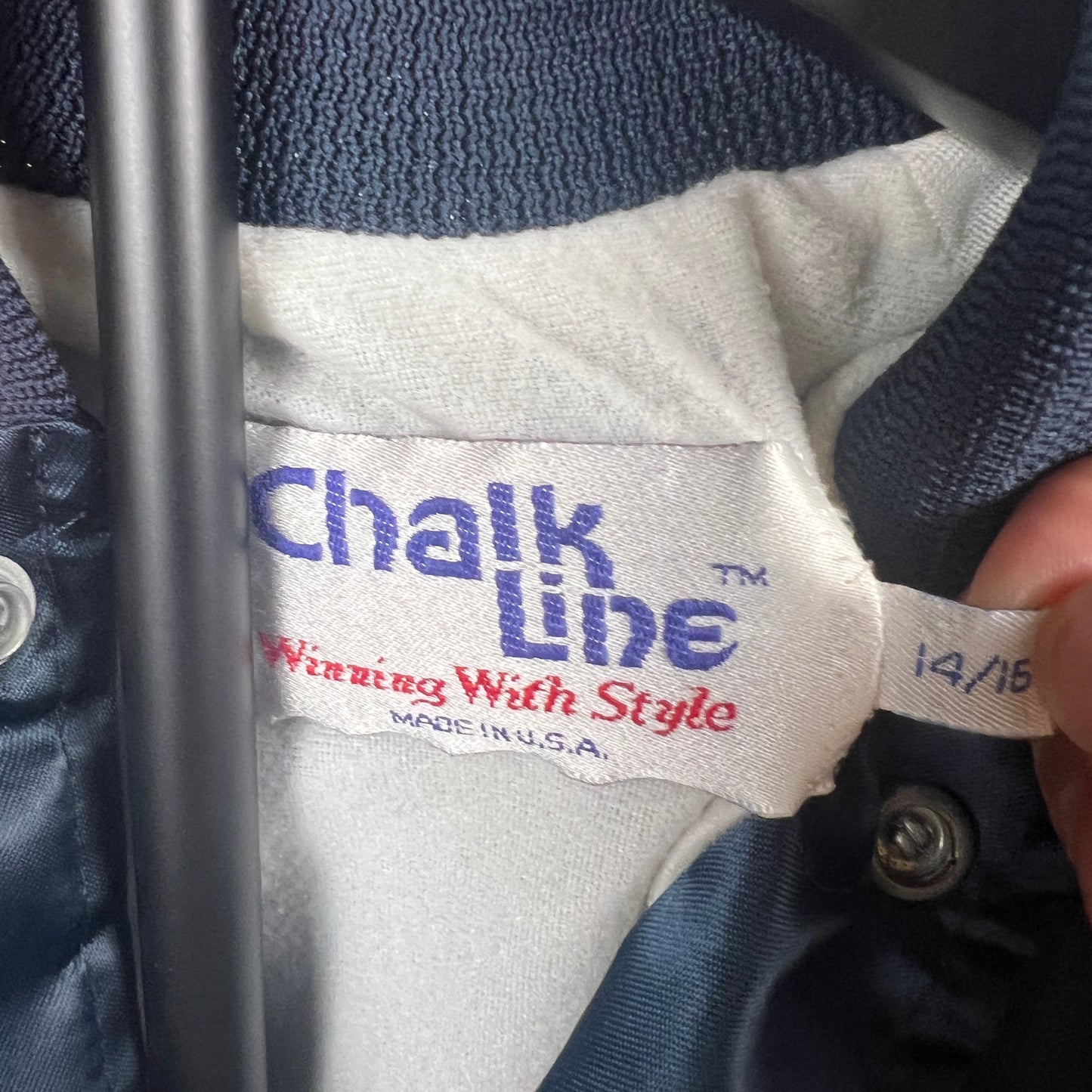 (Kids Large) 90s Chicago Bears Satin Jacket