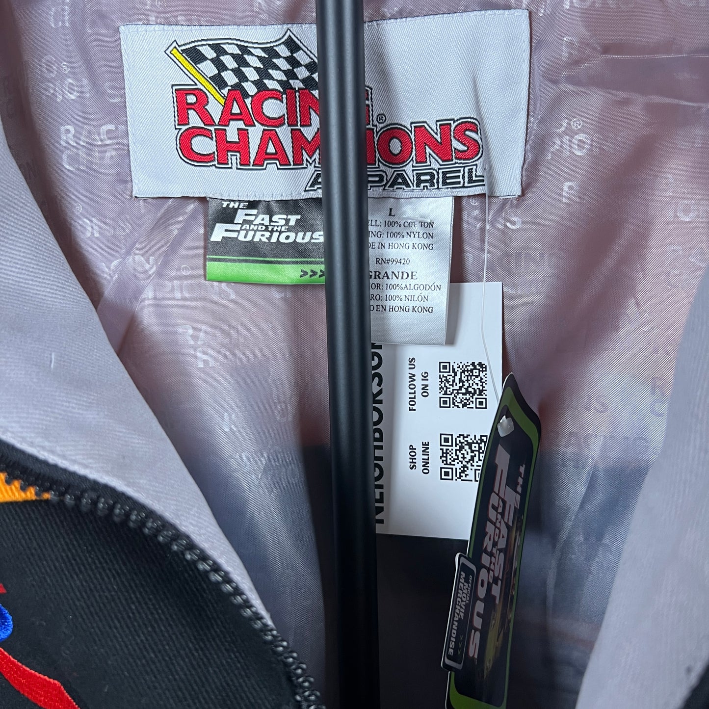 (Mens Large) NWT 2 Fast 2 Furious Racing Jacket