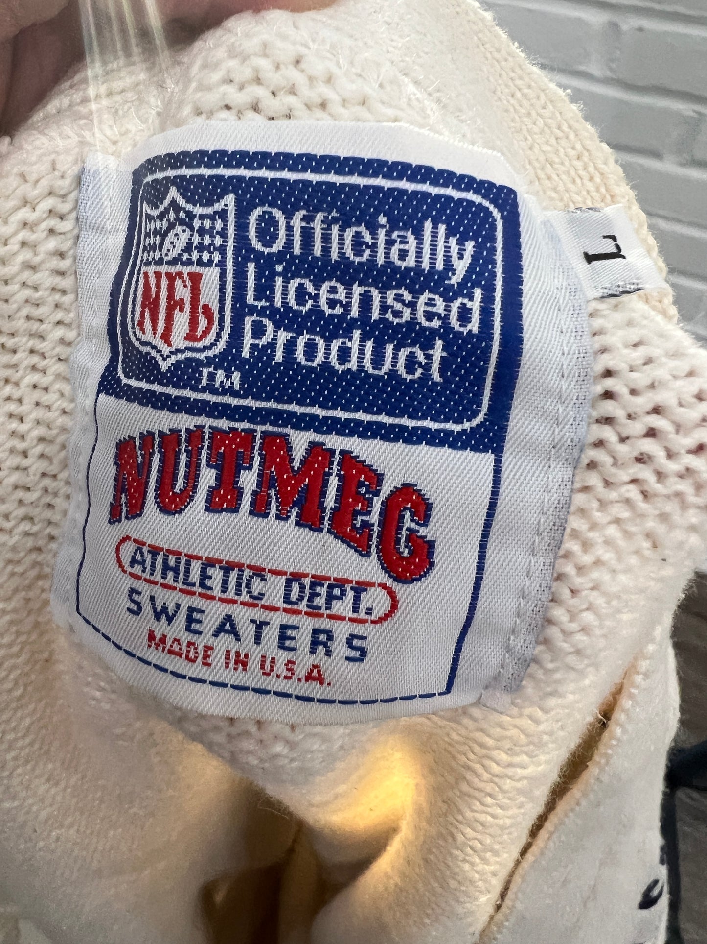 (Mens Large) 90s Chicago Bears Cardigan Sweater