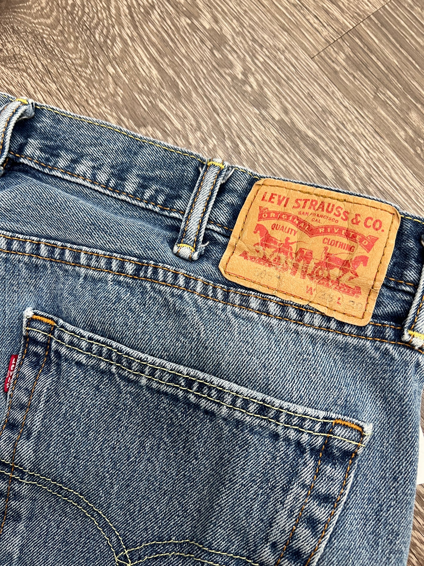 (Mens 38x29) Levis 505 Blue Denim Jeans
