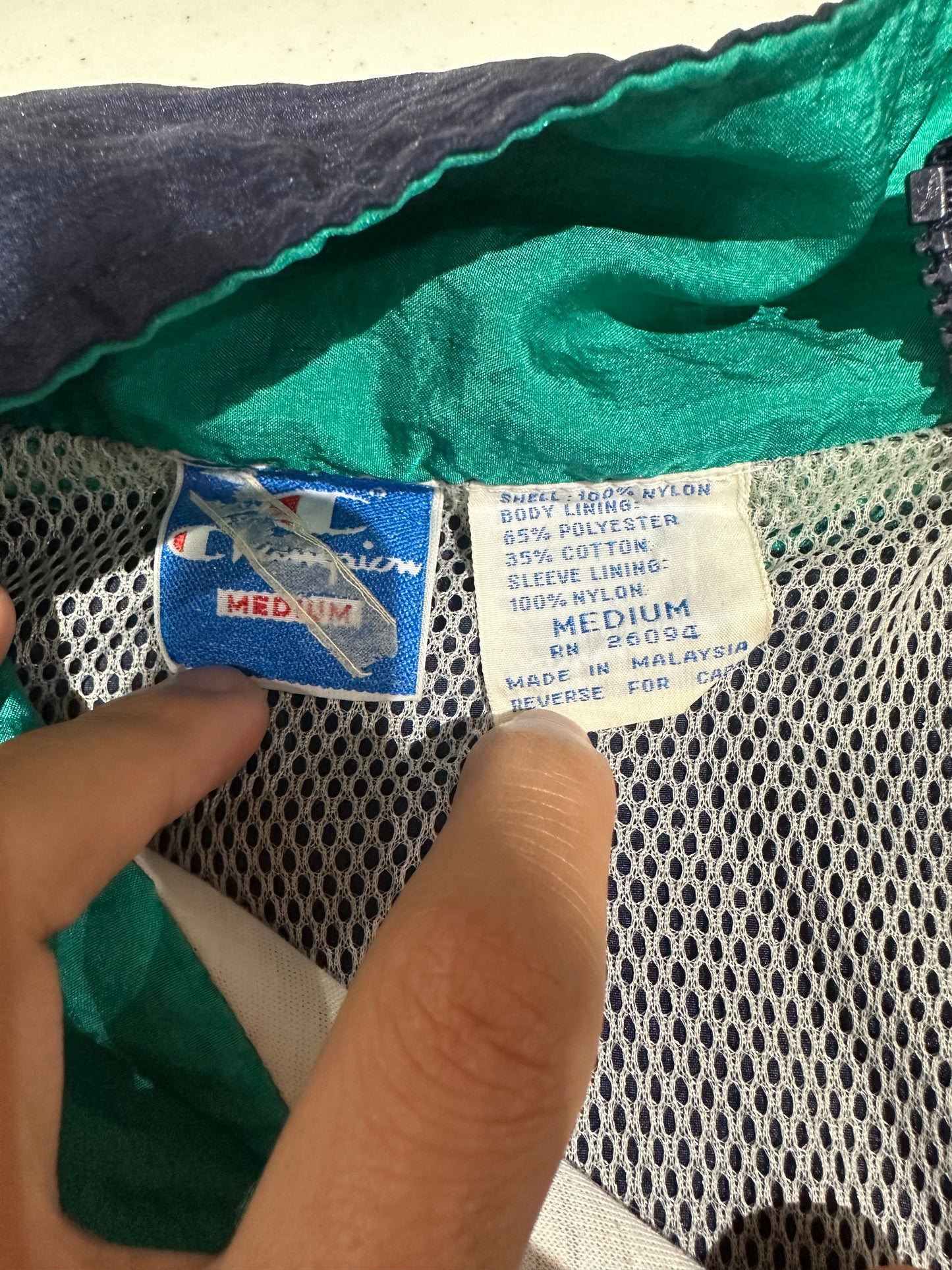 (Mens Medium) 90s Notre Dame Windbreaker 007
