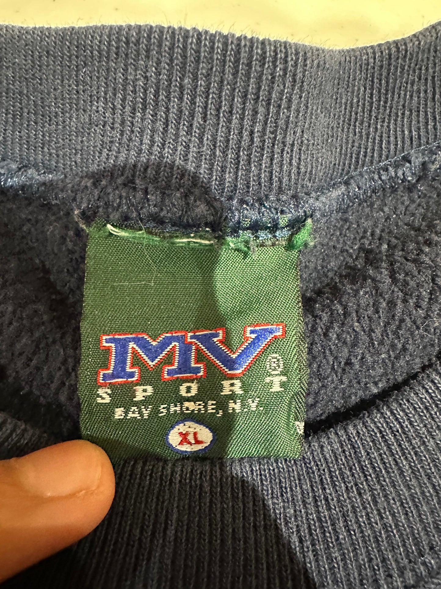 (Mens XL) 90s Gerogetown University Spell-Out Sweater 007