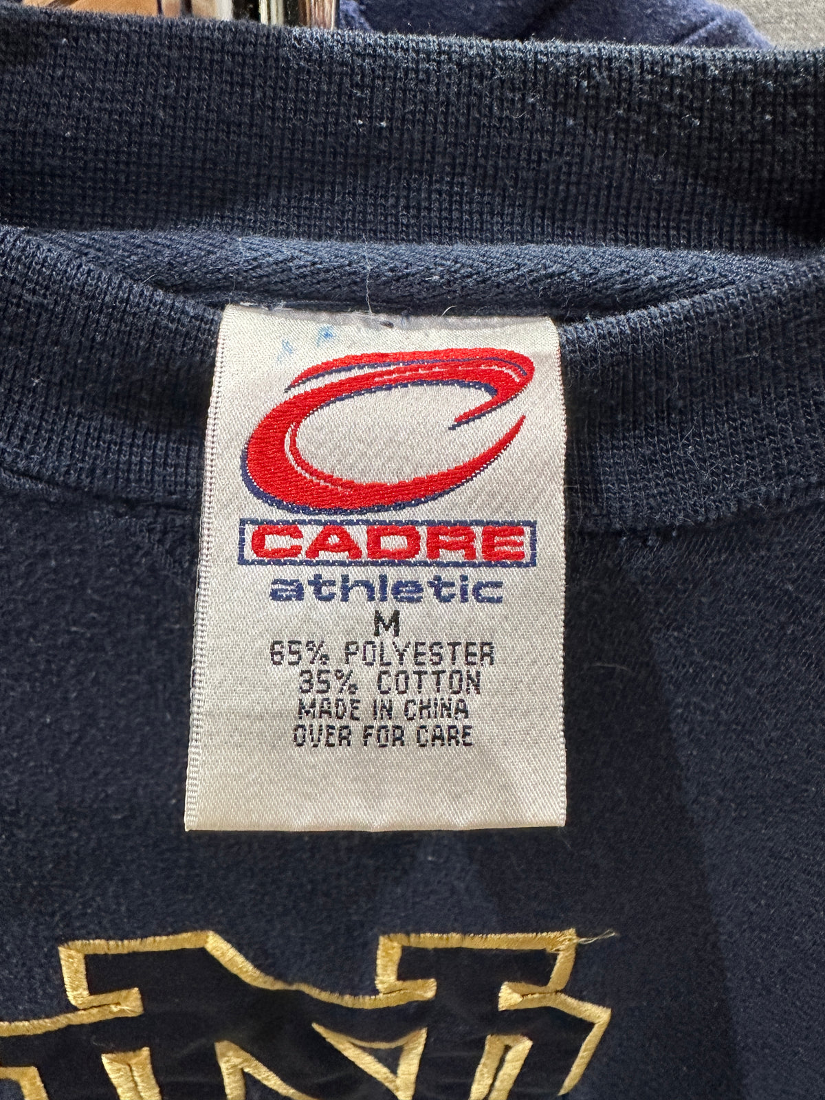 (Mens Medium) 90s Notre Dame Spell-Out Sweater 007