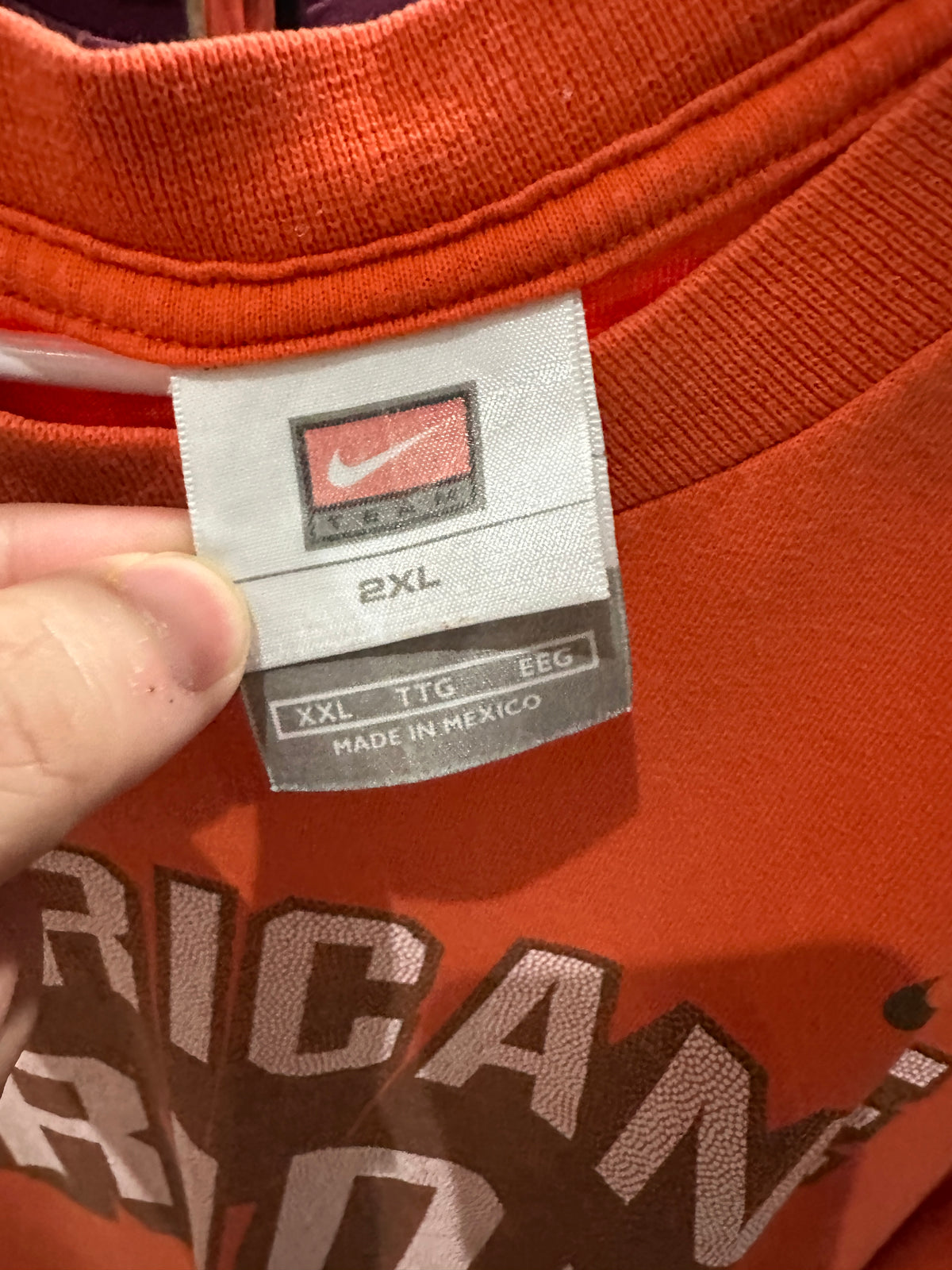 (Mens 2X) Nike Miami Hurricane Shirt 007