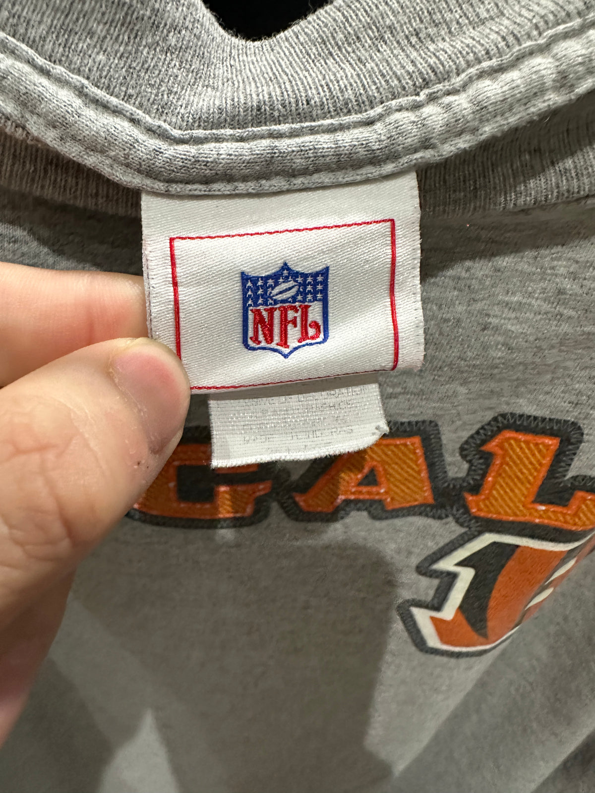 (Mens XL) NFL Cincinnati Bengals Spell-Out Long-Sleeve Shirt 007