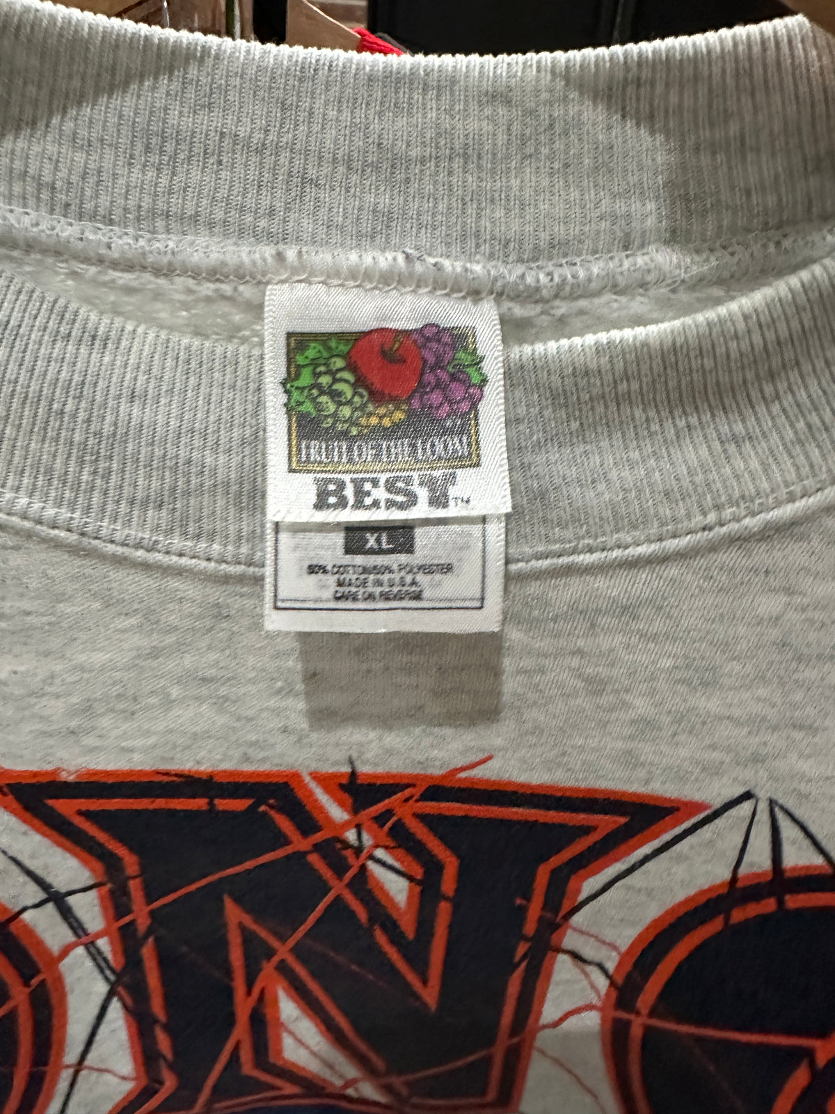 (Mens XL) 90s Denver Broncos Large Spell-Out Sweater 007