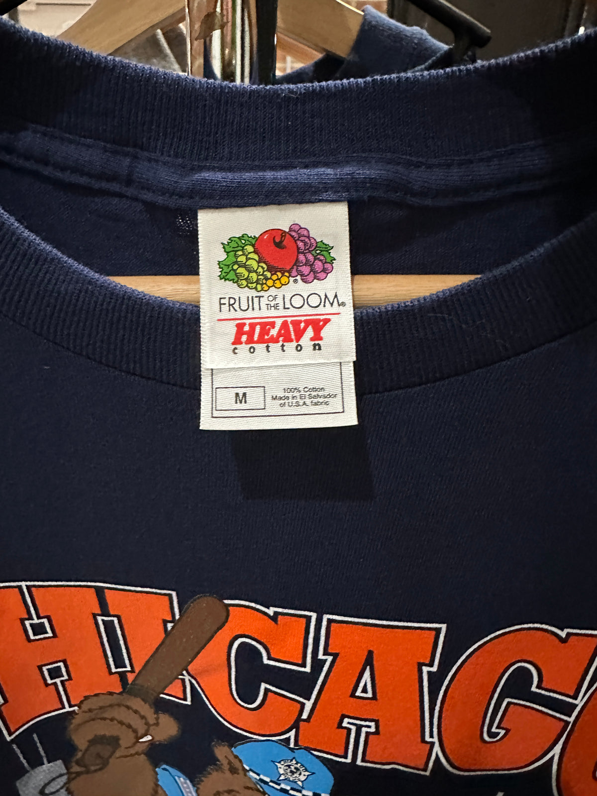 (Mens Medium) 90s Chicago Bears 'Bear Down on this!' Shirt 007