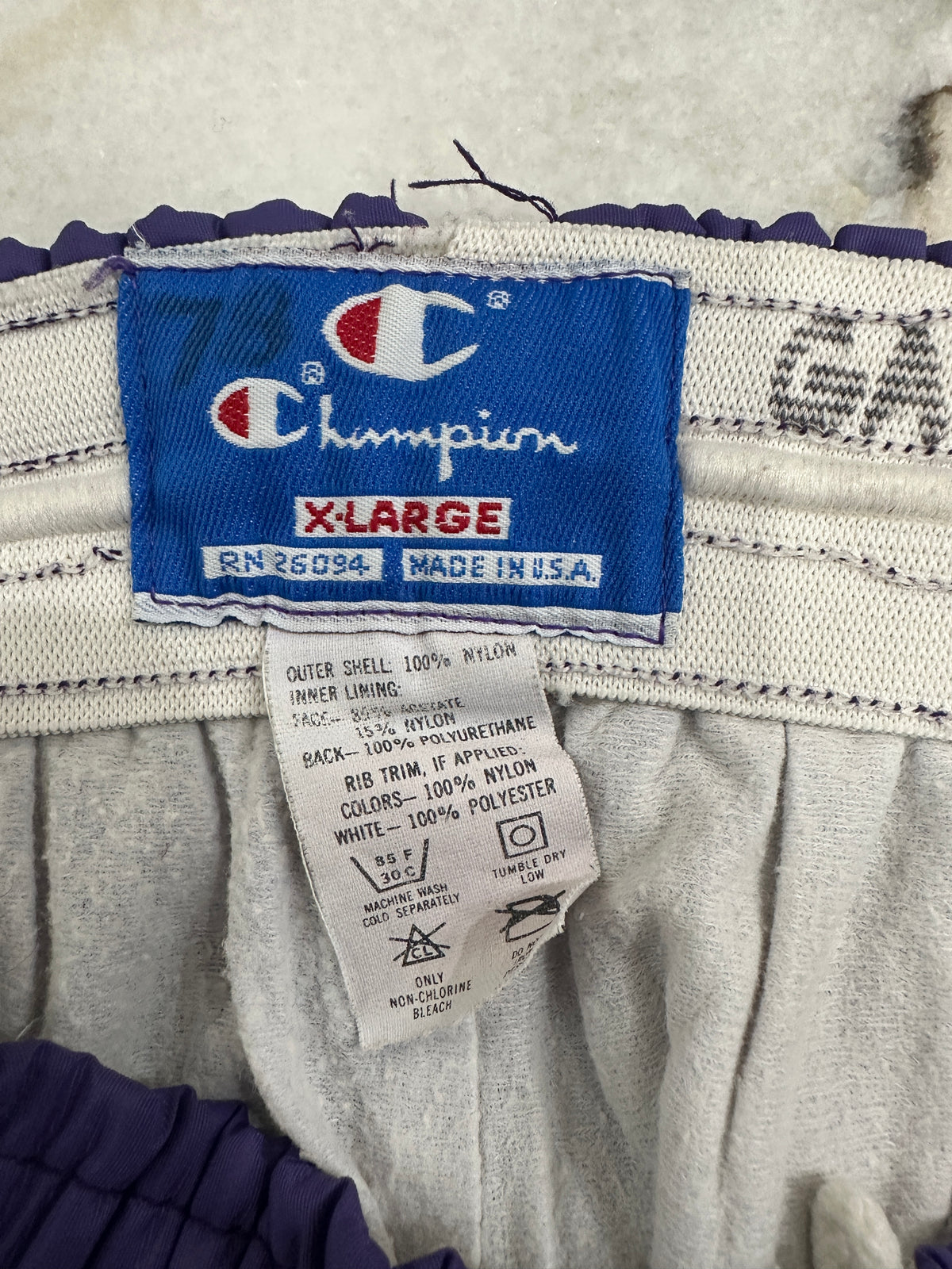 (Mens XL) 90s Champion Kansas State Track Pants 007
