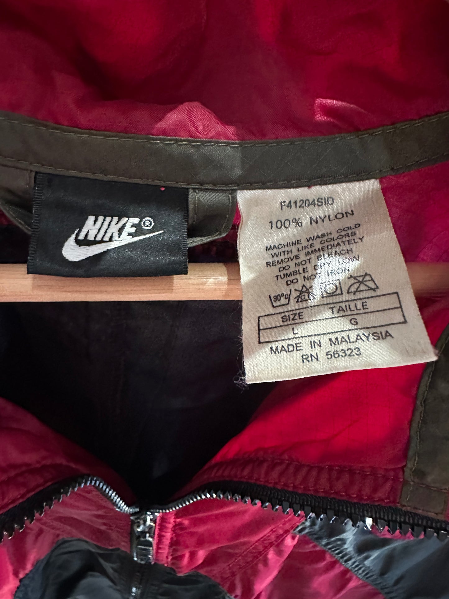 (Mens Large) Nike Red & Black Windbreaker