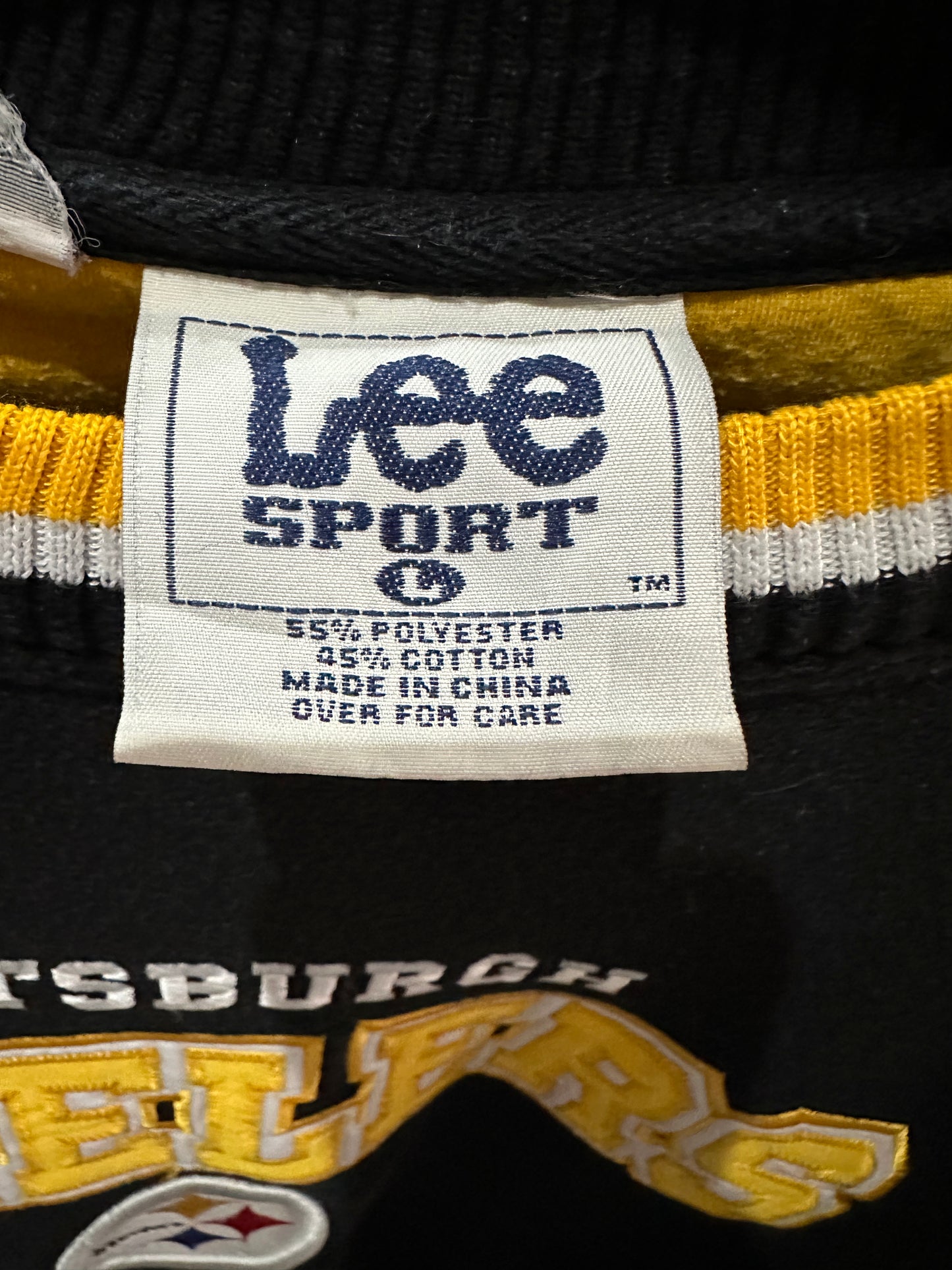 (Mens Large) 90s Pittsburgh Steelers Spell-Out Sweater